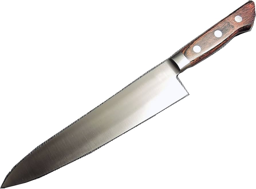 Amazon | 堺孝行 洋ハンドル 青二鋼 両刃 本刃付 日本製 (牛刀_