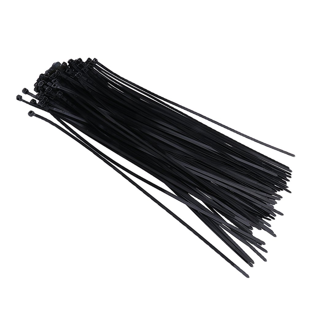 C2K 100Pcs Nylon Releasable Cable Tie Zip Wraps Ratchet Ties Wire 4