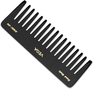 Vega Shampoo Comb for Women & Men | Wide Tooth Detangling & Scalp Massage Comb for Gentle Hair Wash, Smooth, Frizz-Free Ha... Price In India