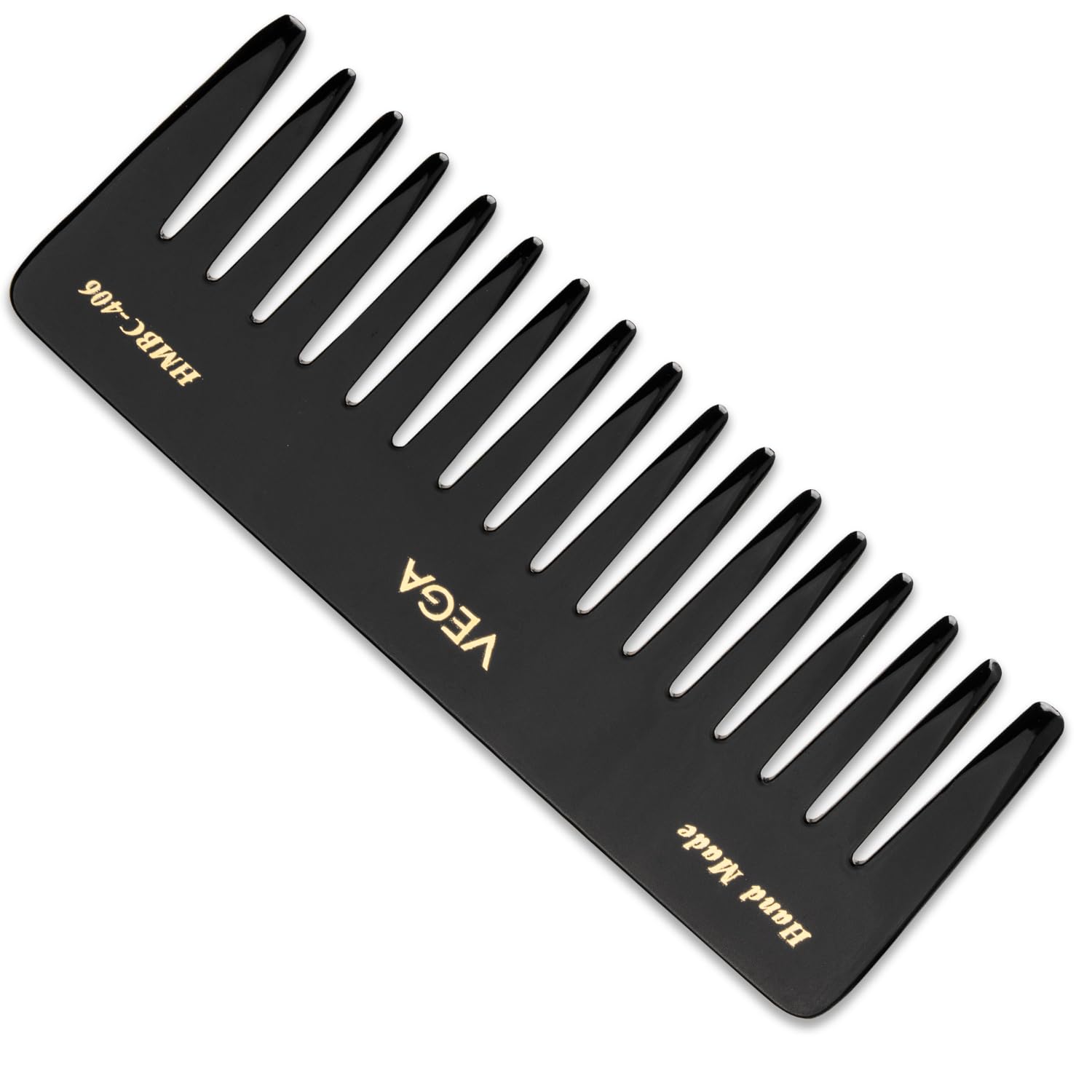 Vega Handmade Black Comb - Large Shampoo HMBC-406 1 Pcs