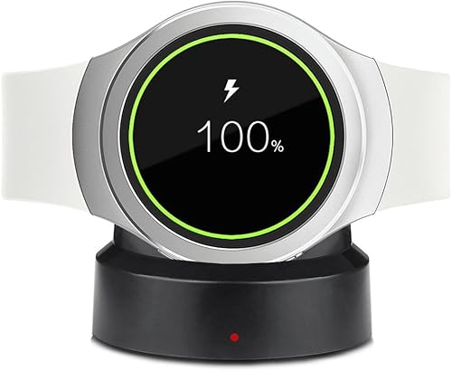 Kissmart para Gear S2 Charger, repuesto Gear S2 Classic Charger Dock Cradle para Samsung Gear S2, Gear S2 Classic Smart Watch (negro)