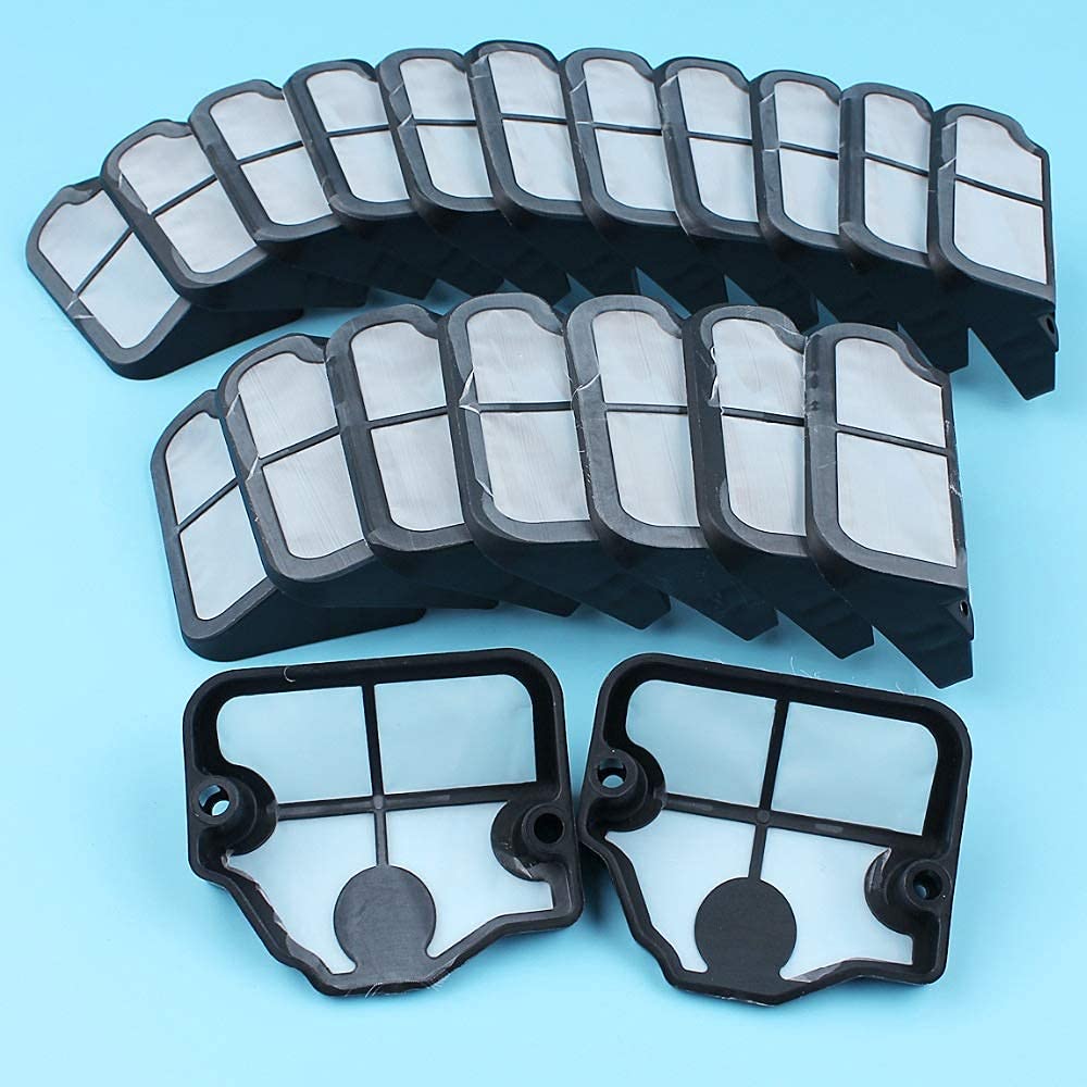 Limpiador de Filtro de Aire 20pc / Lot Compatible con Motosierra Husqvarna 36 41136 136LE 137 137E 141 141LE 142 142E # 530029811