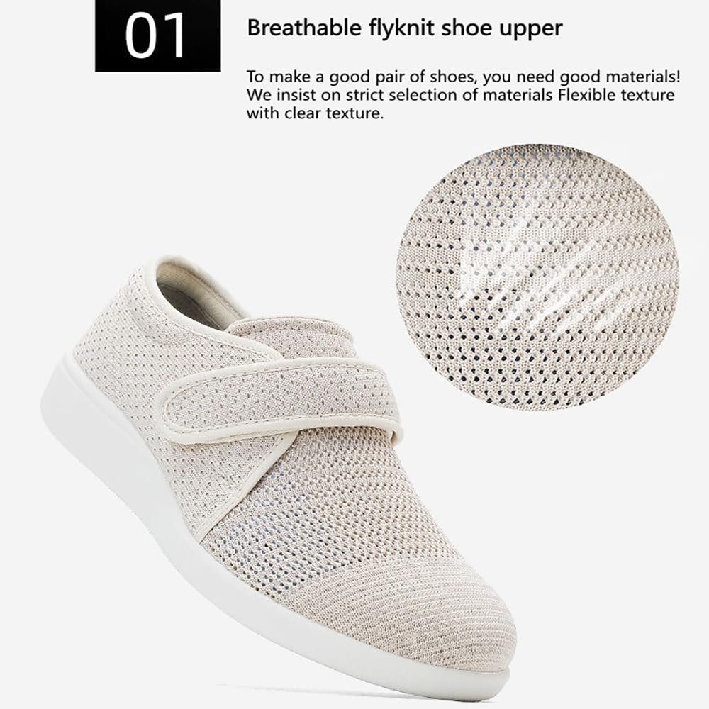 Diabetiker Schuhe Damen Gesundheitsschuhe Sommer Walkingschuhe Extra Weit Orthopädische Schuhe Verbandschuh Sneakers Sandalen Gesundheitsschuhe Für Senioren Geschwollene Füße