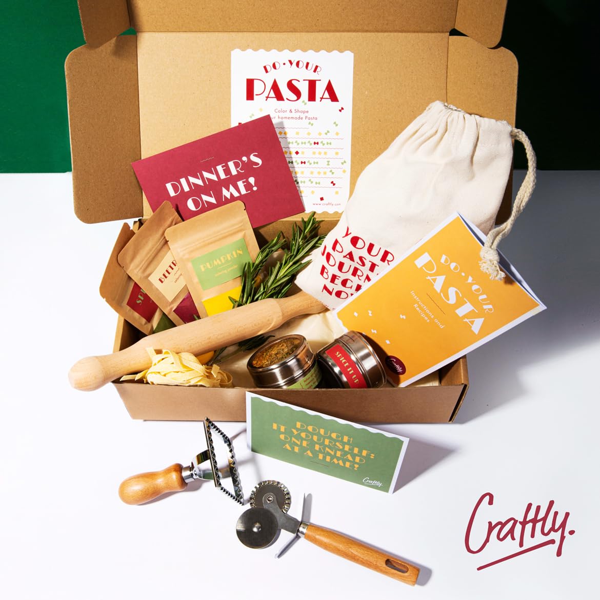 DO YOUR PASTA DIY Pasta Set zum Selbermachen | Gourmet Nudelset mit Zutaten & Rezepten | Geschenkidee für Hobbyköche, Anfänger & Foodies