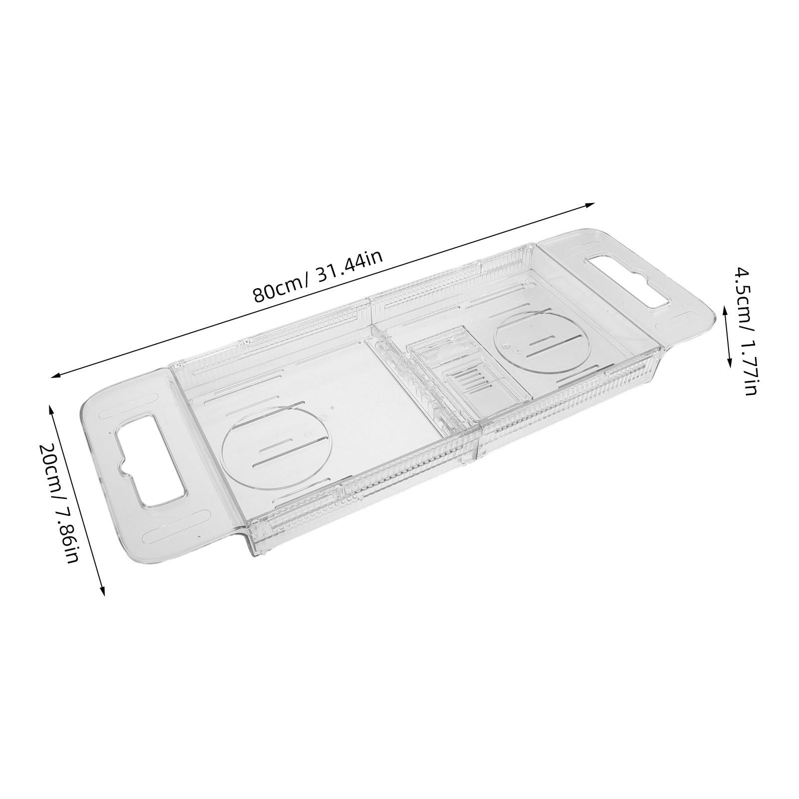Hemobllo Bandeja y Diseño Minimalista Portátil y Plegable para Bañera de Plástico con Superficie Lisa Adecuado para Baños Pequeños y Personas Mayores