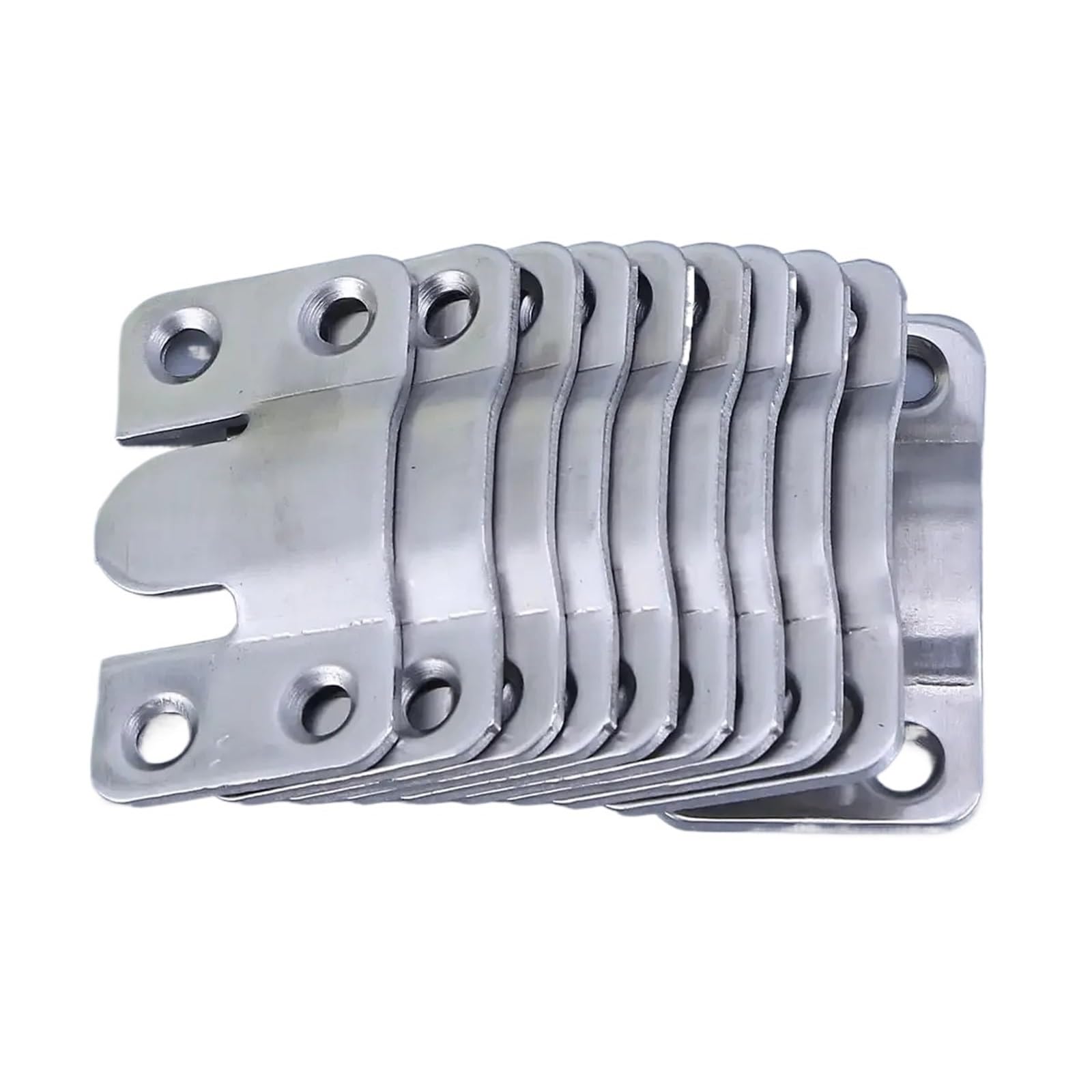 Kxaoxgrc 20Pcs-(10Set) Stainless Interlocking Flush Mount Brackets, Stainless Steel Flush Mount Brackets 20-240Pcs Interlock Photo Frame Hook(20Pcs-(10Set))