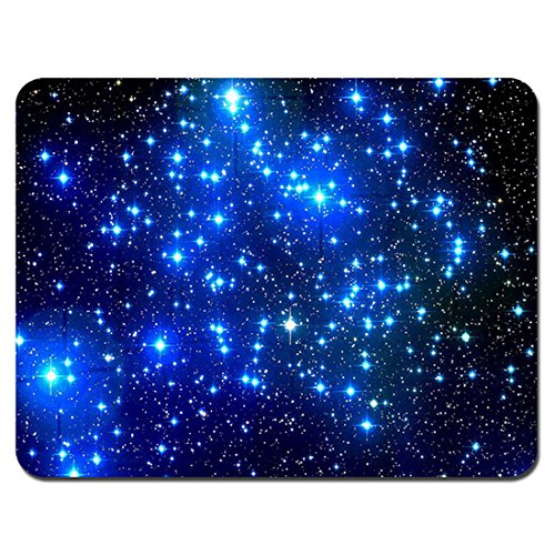 Gaming Mouse Pad - Non-Slip Rubber Base, Smooth Surface for Precise Mouse Control, Ideal for Laptop, Office Use - 9.5 x 7.9 Inch - Galaxy Stars