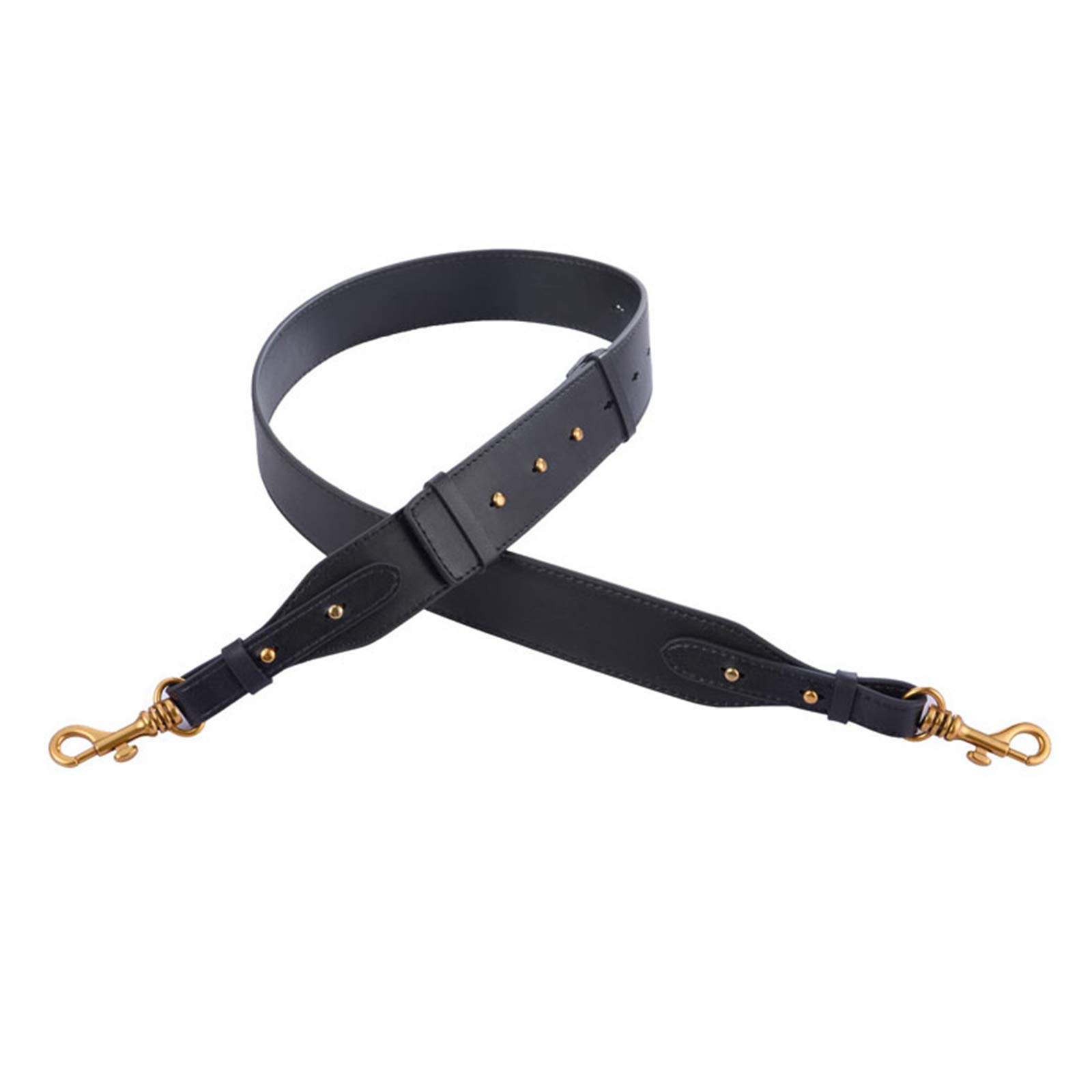 Correa de hombro ancha de cuero genuino correa de metal gancho Crossbody bolsa correa ajustable 95-110 cm bolsa accesorios