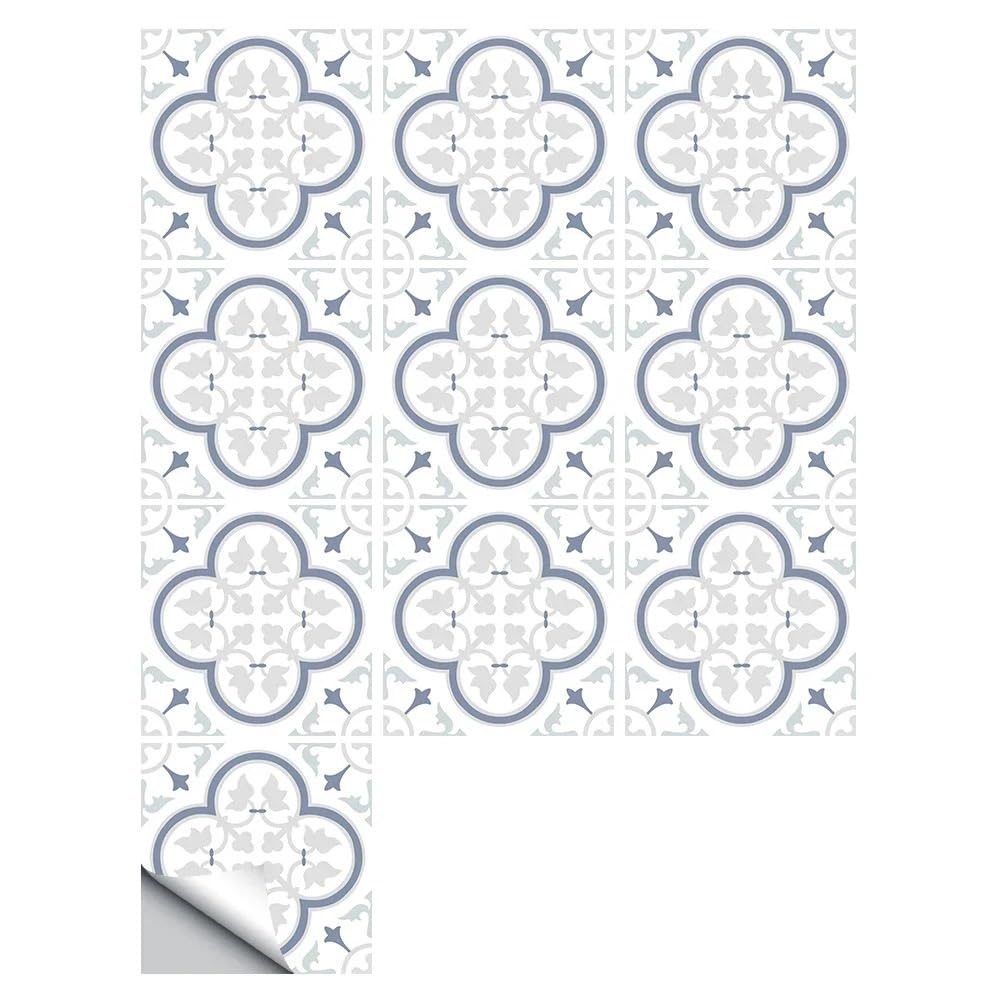 Piastrelle Adesive 10 pezzi adesivi for piastrelle da cucina, paraschizzi, armadi, lavandini, stacca e attacca murali impermeabili(30cmX30cmX10pcs)