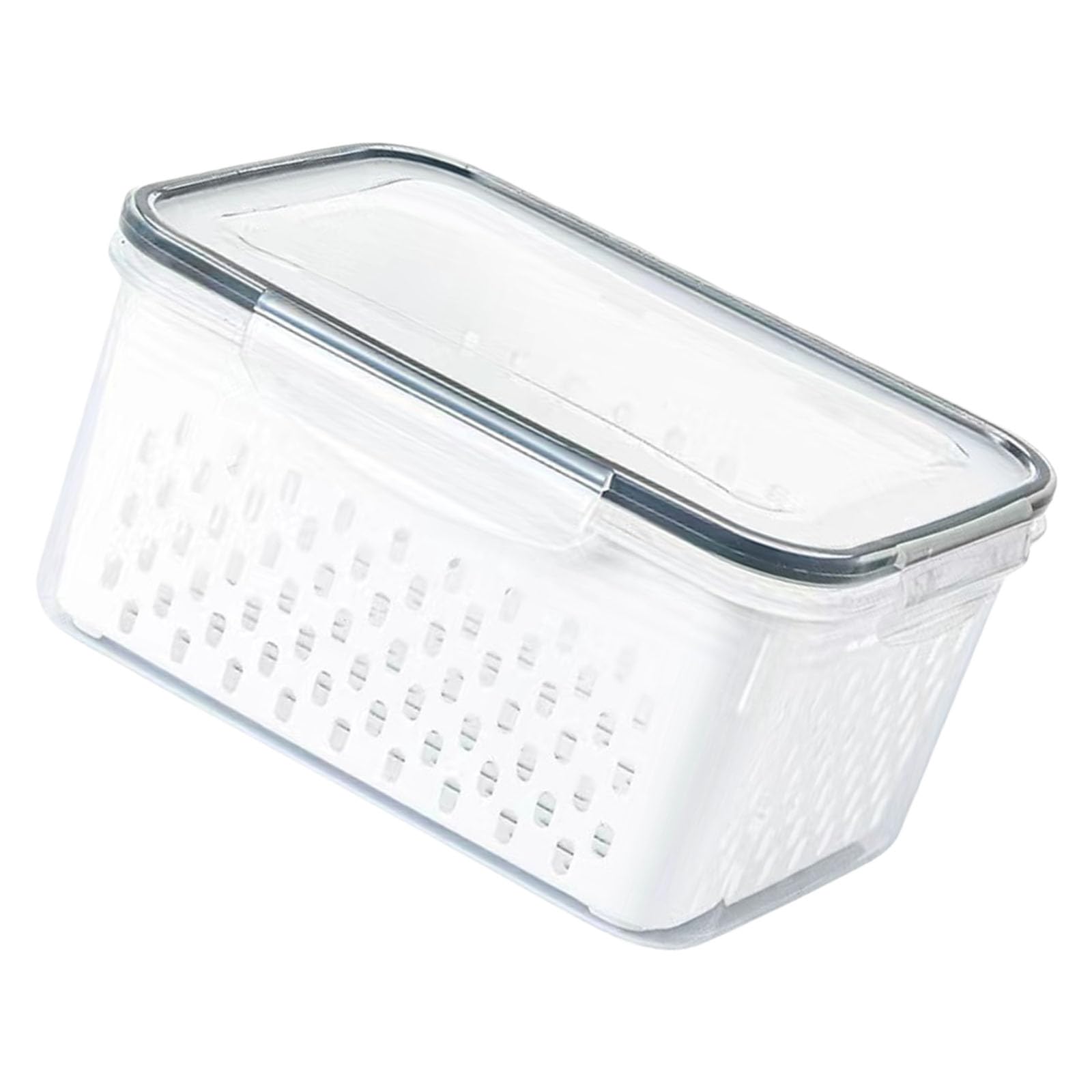 Xjdzineq Space Efficient Stacking Food Preps Container Featuring Removable Basket and Tight Lids for Optimal Protect Portable Container