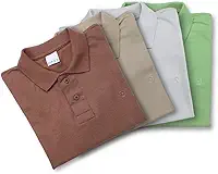 Kit 4 Camisa Polo Masculina Algodão