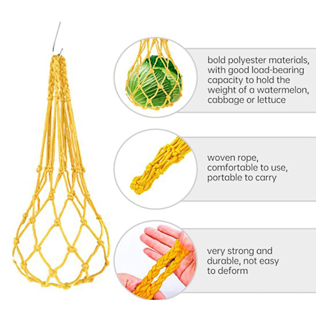 TIANQUXNGI Chicken Vegetable Net Bag Fruit Treat Holder Hanging Feeder Feeding Tool for Hens Duck Large Birds