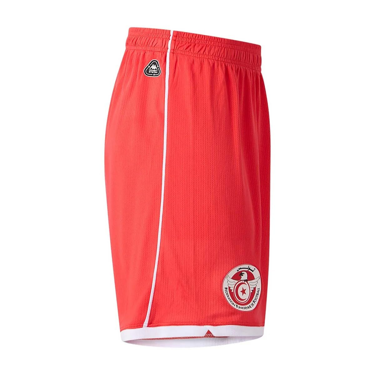 Kappa Short Kombat Ryder Home Tunisie Football Officiel Rouge Homme