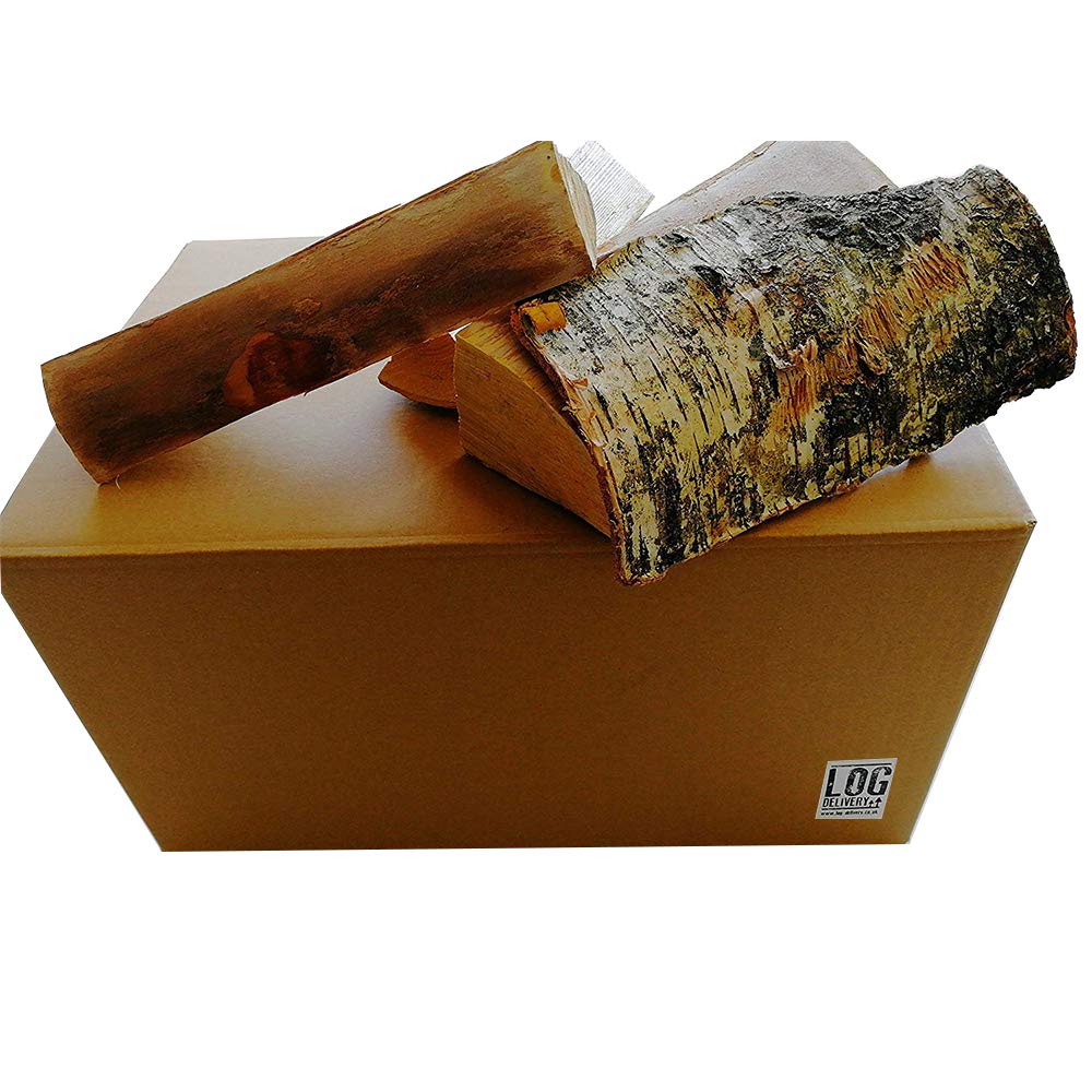 45 Litre Box of Kiln Dried Silver Birch -25cm Length, Best Firewood Logs,  Easy to Light and Burn - Perfect for Pizza Ovens, Camp Fires, u0026 Stoves, 18%  Moisture content : Amazon.co.uk: