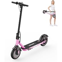 Electric Scooter 350W Motor, 10" Solid Tires, Electric Scooter Adults, Max Speed 19MPH, 21 Miles Long Range, Commuting E Scooter with Dual Brakes, APP Control E-Scooter for Teens