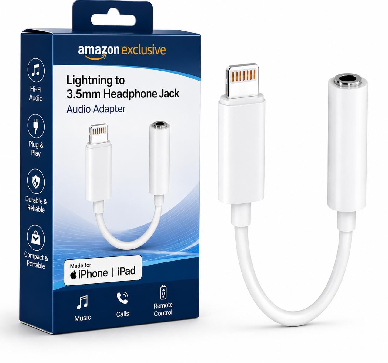 Bxlive Lightning to 3.5mm Headphone Adapter | AUX Audio Jack Converter Compatible for iPhone 14/13/12/11/X/8 | Hi-Fi Sound Quality | Durable Metal Design | iOS Compatible, Warranty-image-19