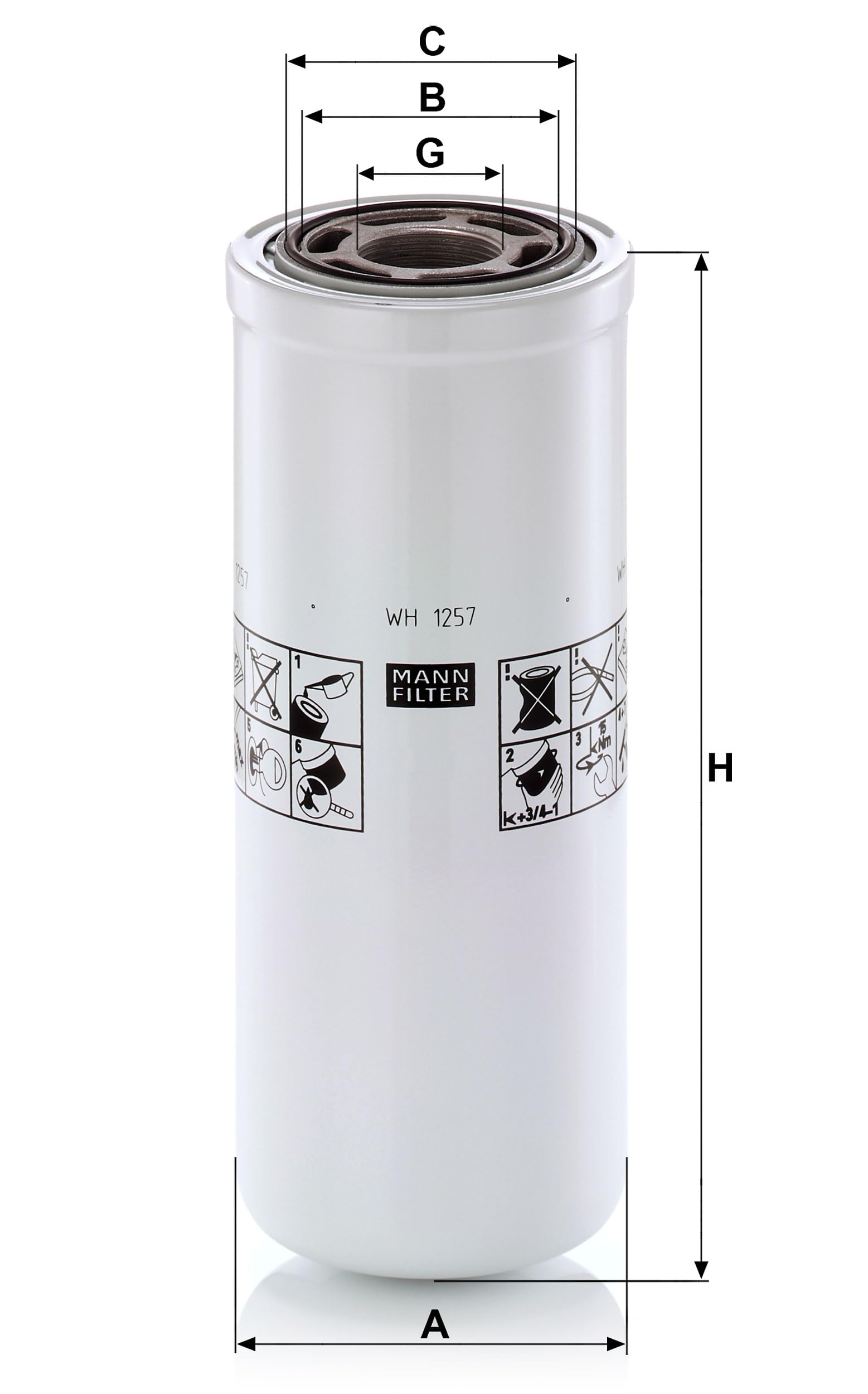 MANN-FILTER WH 1257 Hydraulika - MASZYNY BUDOWLANE