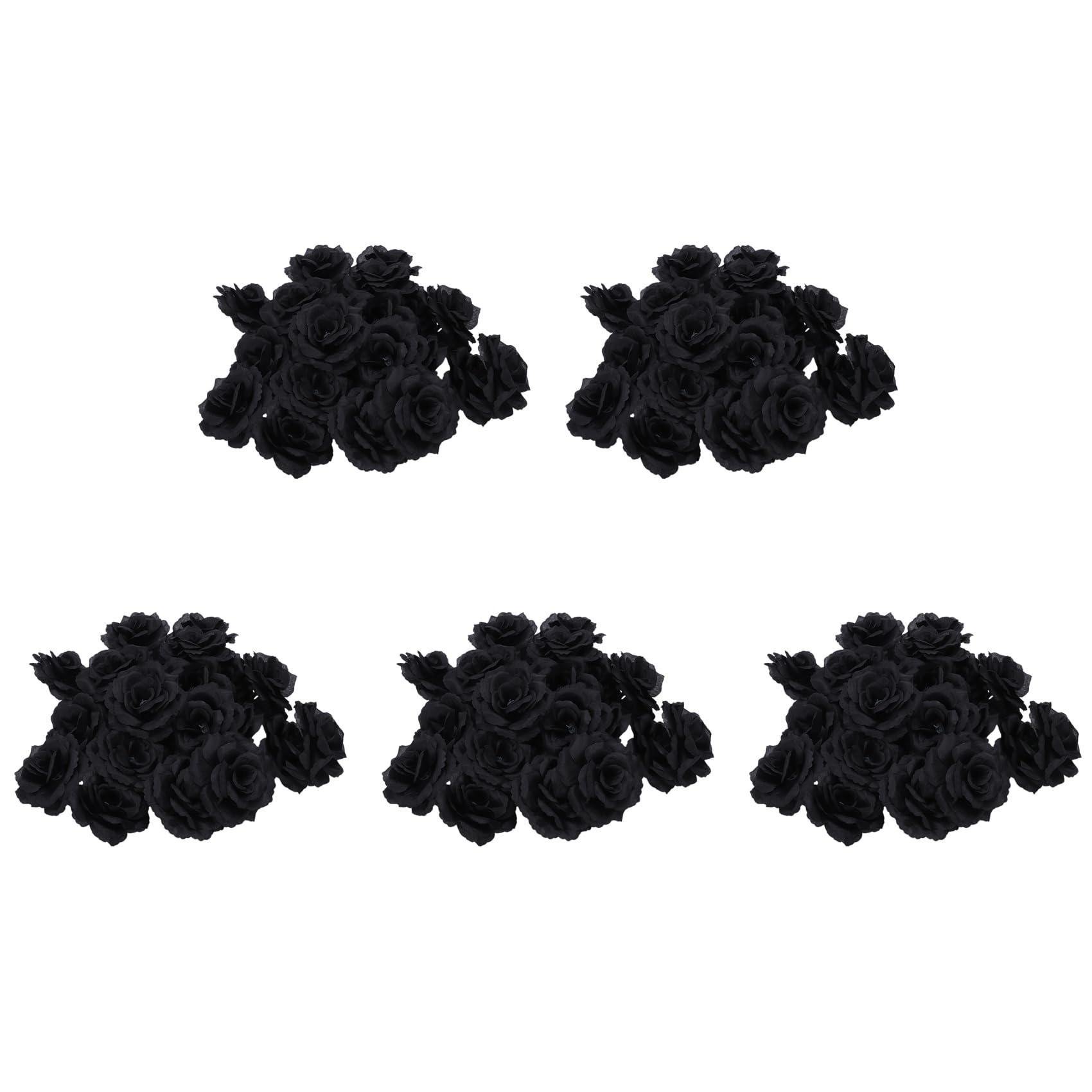 Hndhbfgrt 100 Pcs Black Rose Artificial Silk Flower Party Wedding House Garden Decor DIY