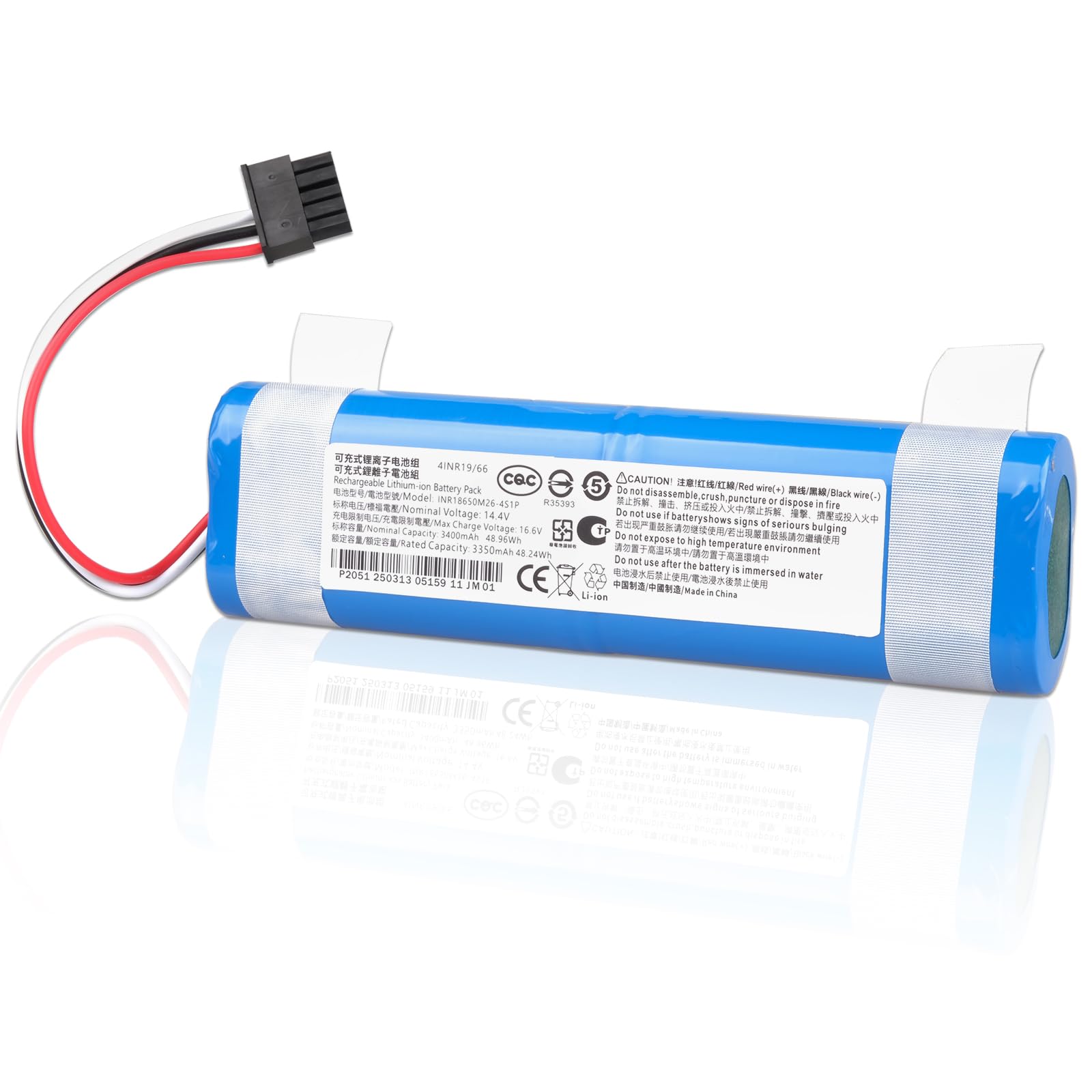 3400 MAh Akku Für Xiaomi Saugroboter - Kompatibel Mit Mop Pro, Conga, Viomi