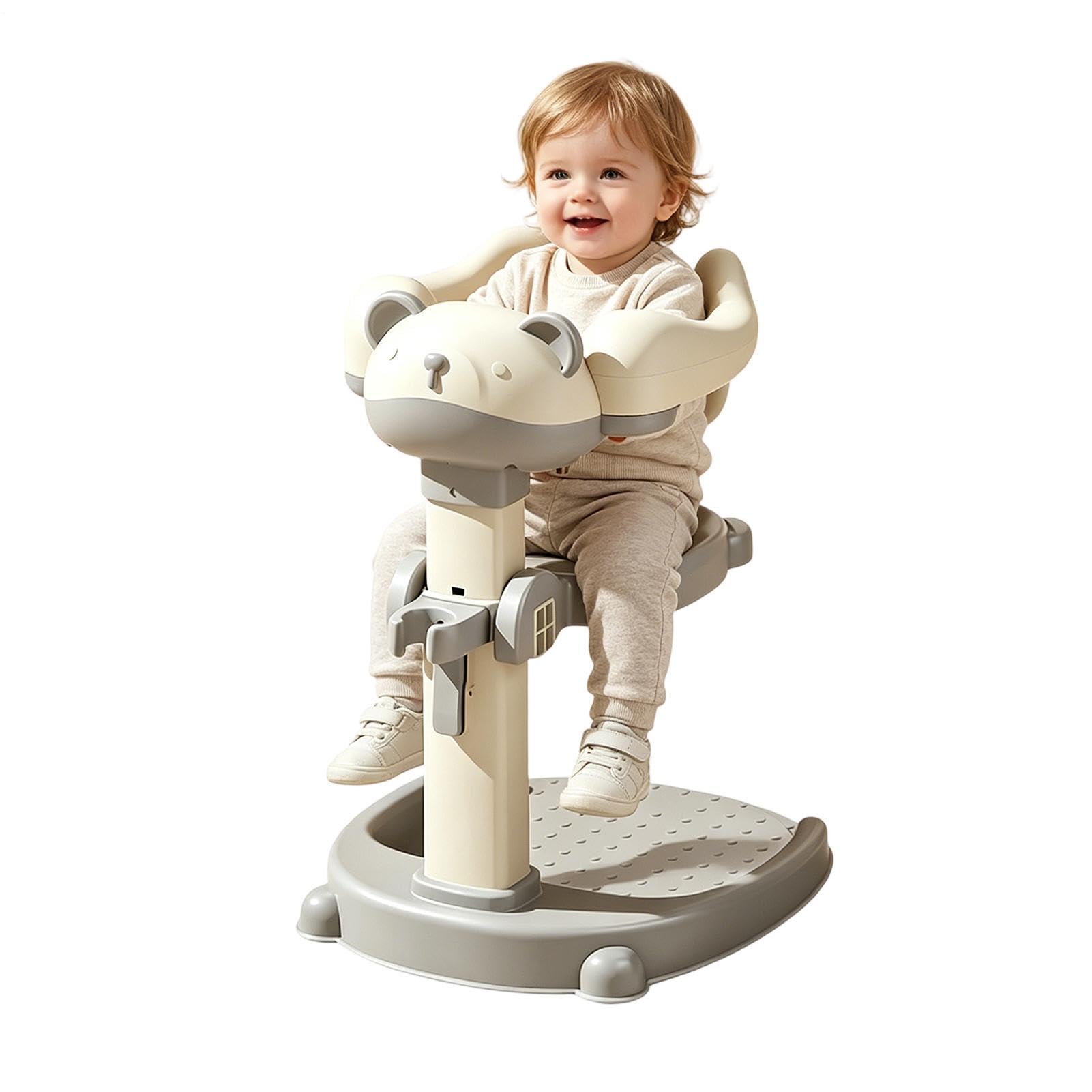 Kinder Duschständer Rutschfeste 2-in-1 Sitzbank Abnehmbar | Steh- und Sitzbadestütze für Badezimmer Hotel Badewanne Wohnheim Apartment Wickeln Ankleiden