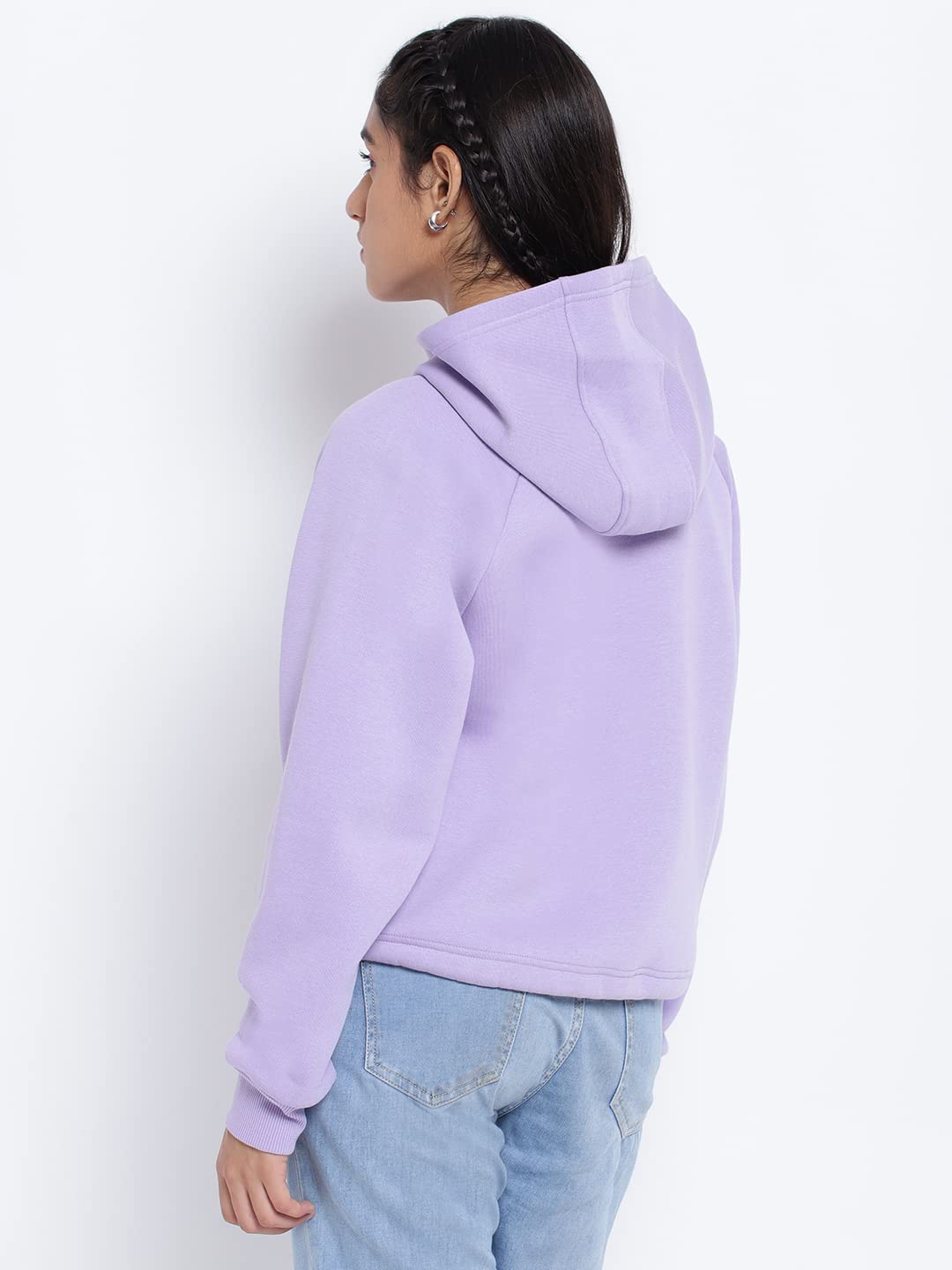 Lil Tomatoes - Sudadera de forro polar de algodón con cuello y capucha para niñas, ajuste regular, color rosa