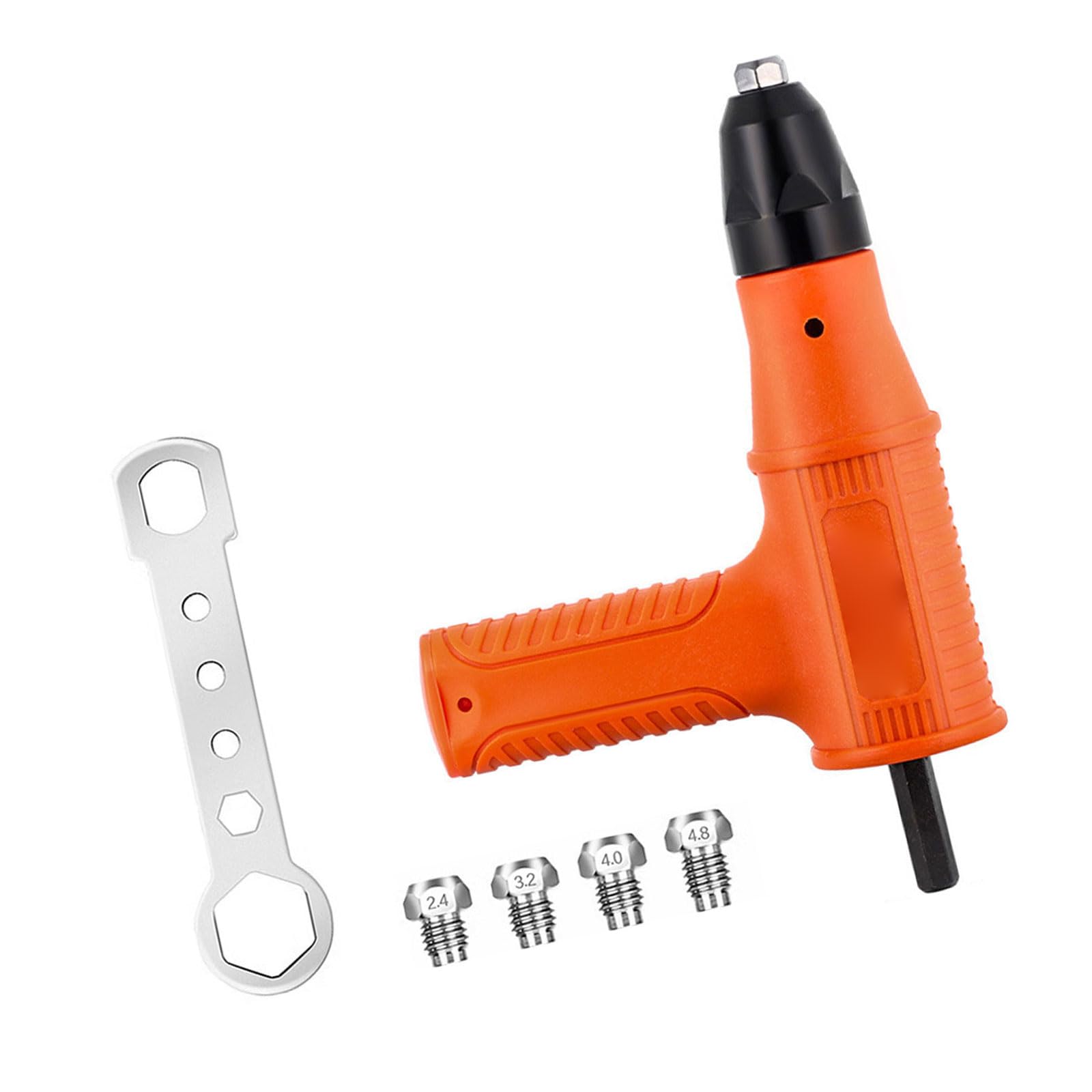 Ordinaryone Conversion Head Upgraded Electric Rivet Adapter 2.4Mm-4.8Mm Riveting Adapter Insert Cordless Drill Aluminum Nut Riveter Insert Professional Engaging Equipment