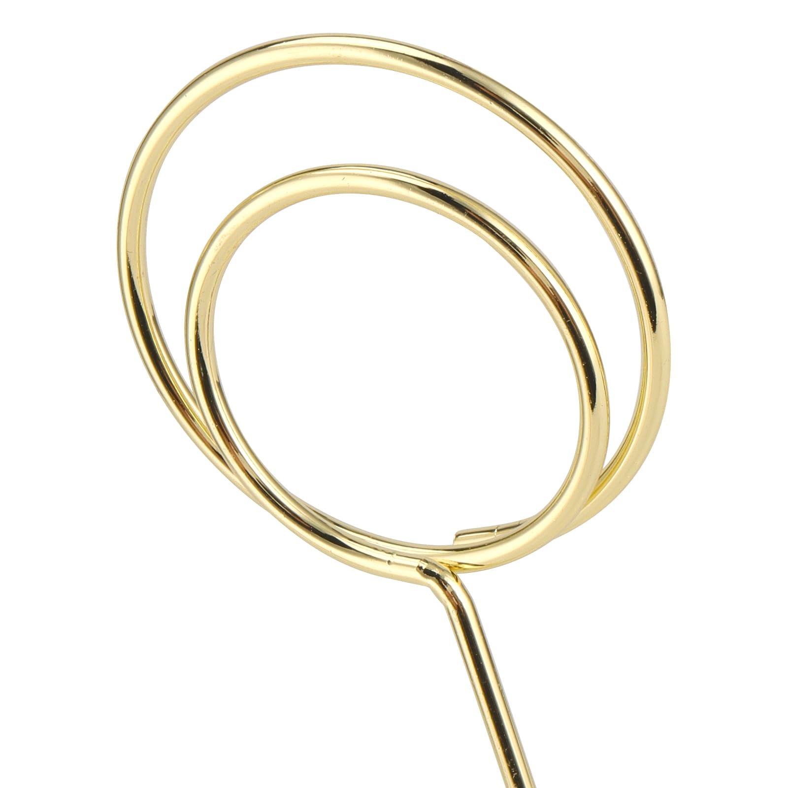 UNGFEI 15 PCS 220mm Gold Tall Table Number Stands, Metal Tall Place Card Holders for Party Office Wedding - Image 3