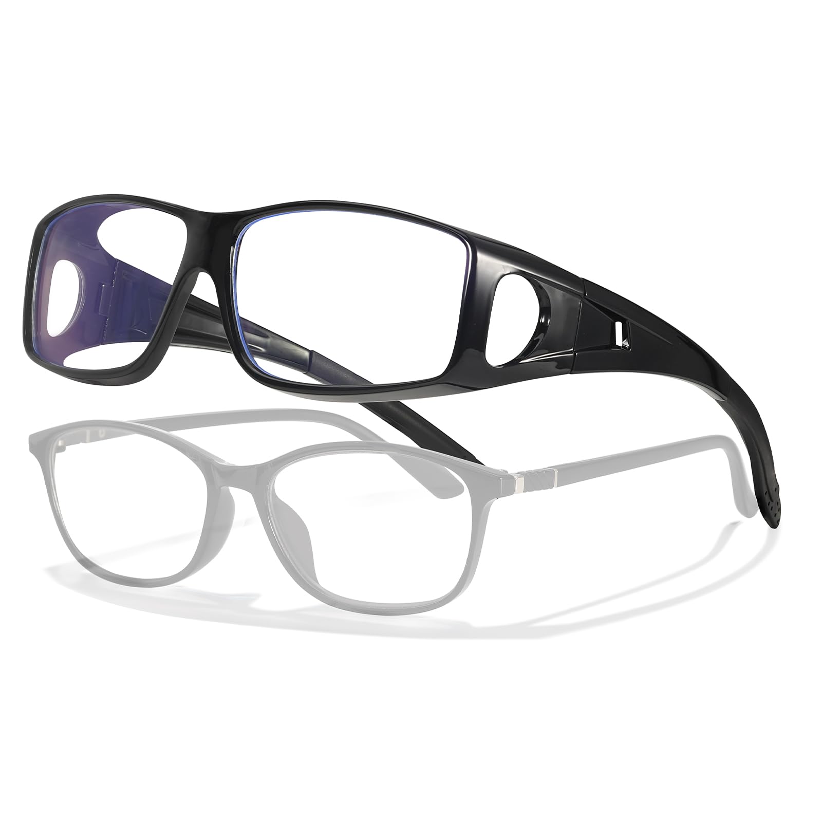 LVIOE Fit Over Blue Light Blocking Glasses and Computer Eyewear- Wear Over Prescription Glasses/Reading Glasses/RX Glasses