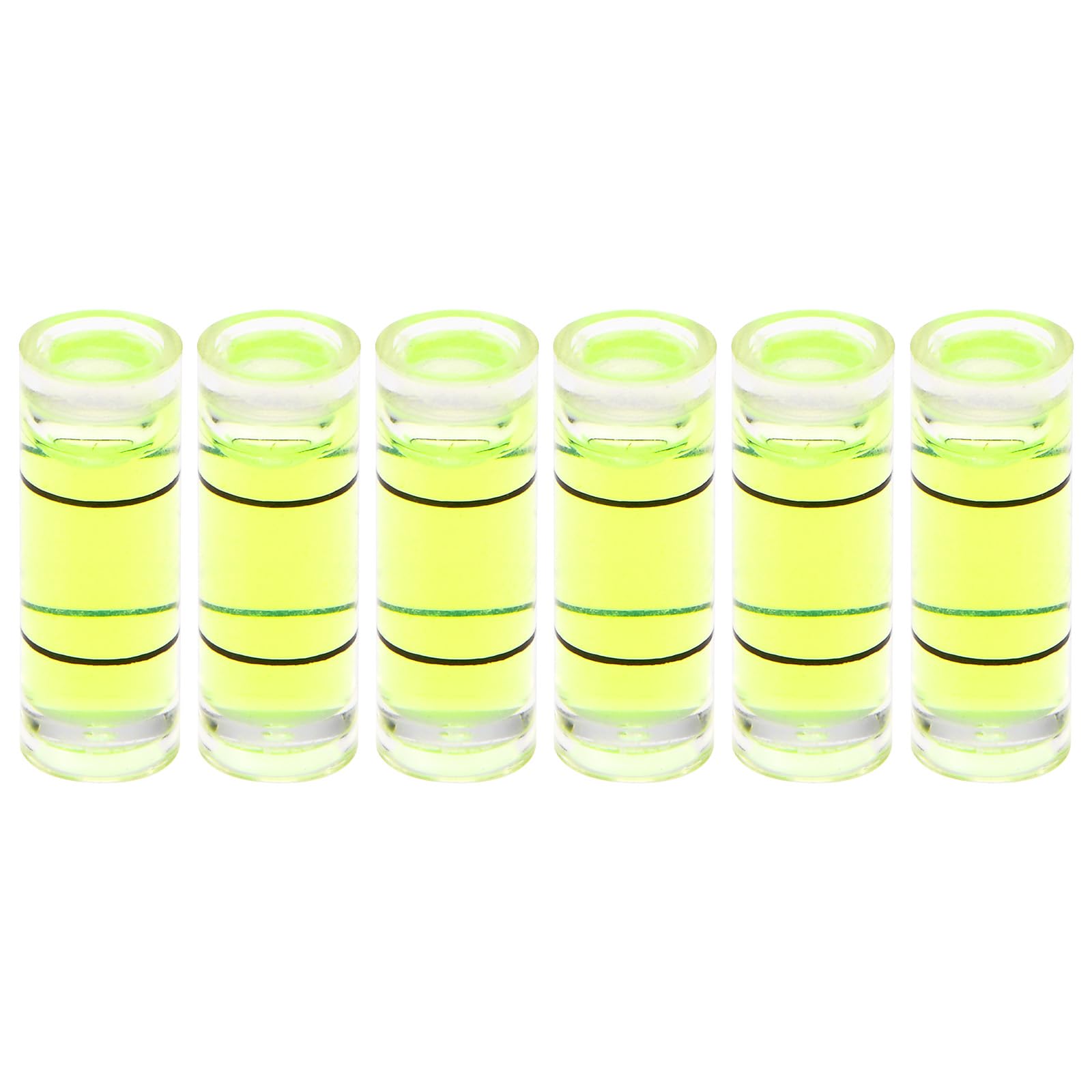 Mini Bubble Levels - 6 Pack PMMA Spirit Vials -10