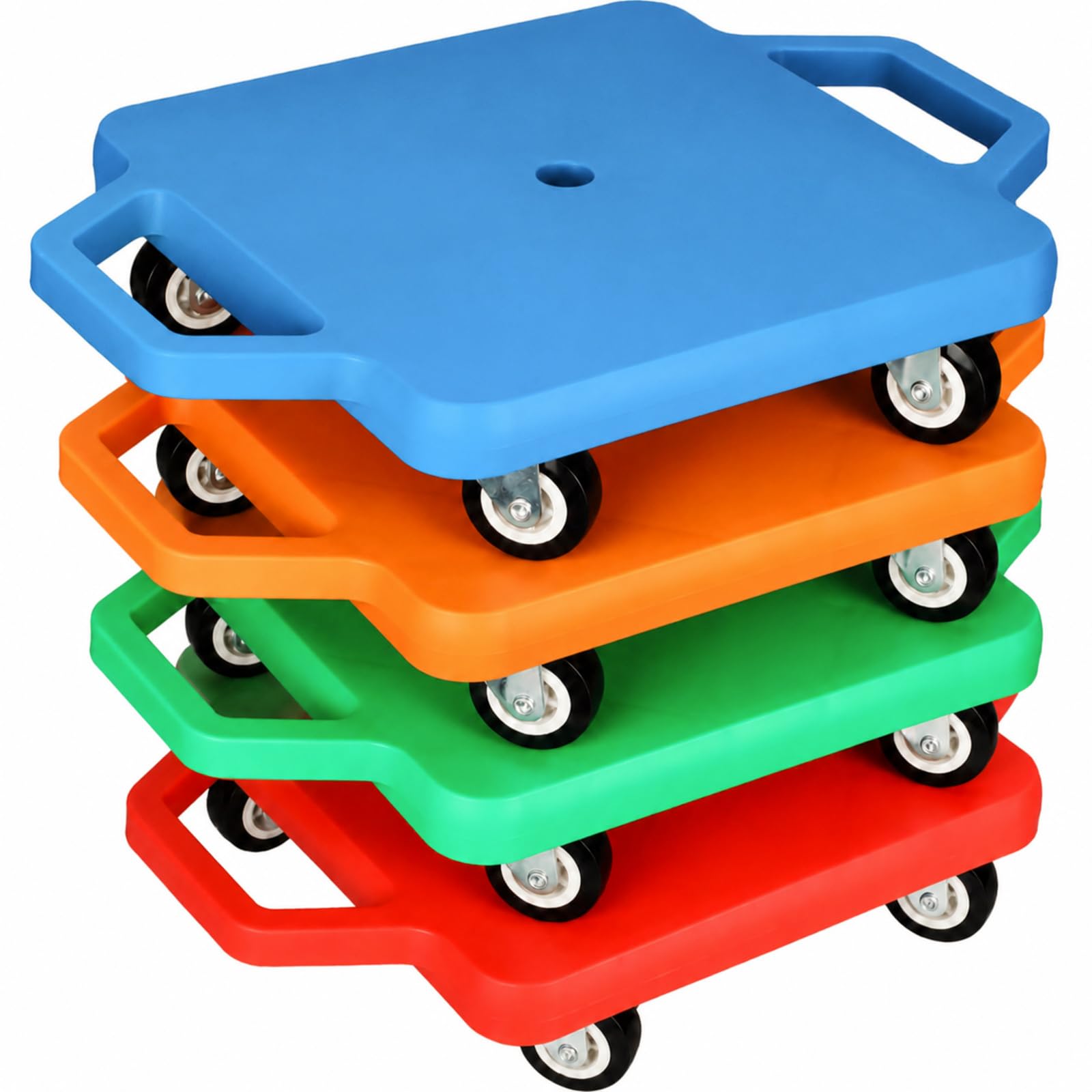 Jerify 4 Pcs Scooter Board with Handles Wheels 11.22"