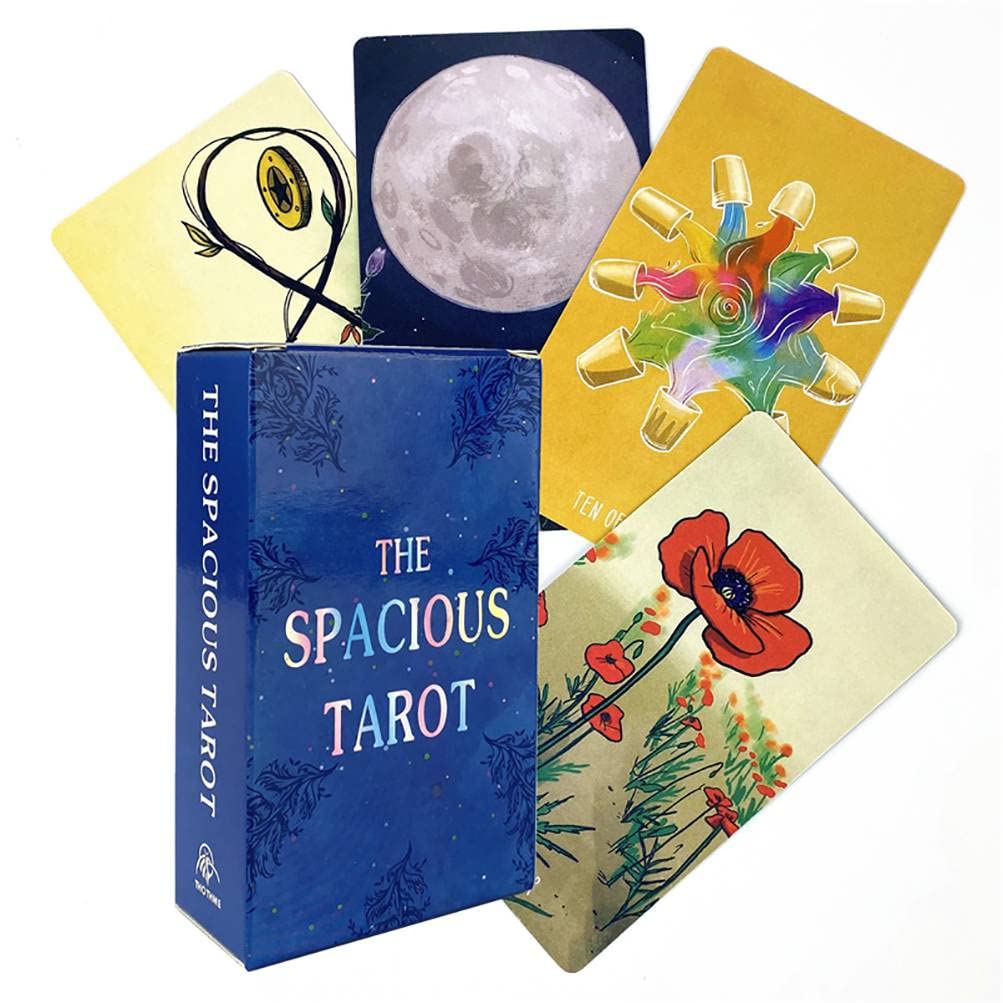 Amazon.com: The Spacious Tarot Cards with Guide Book,Tarot Card,12X7 Family  Game : Home & Kitchen