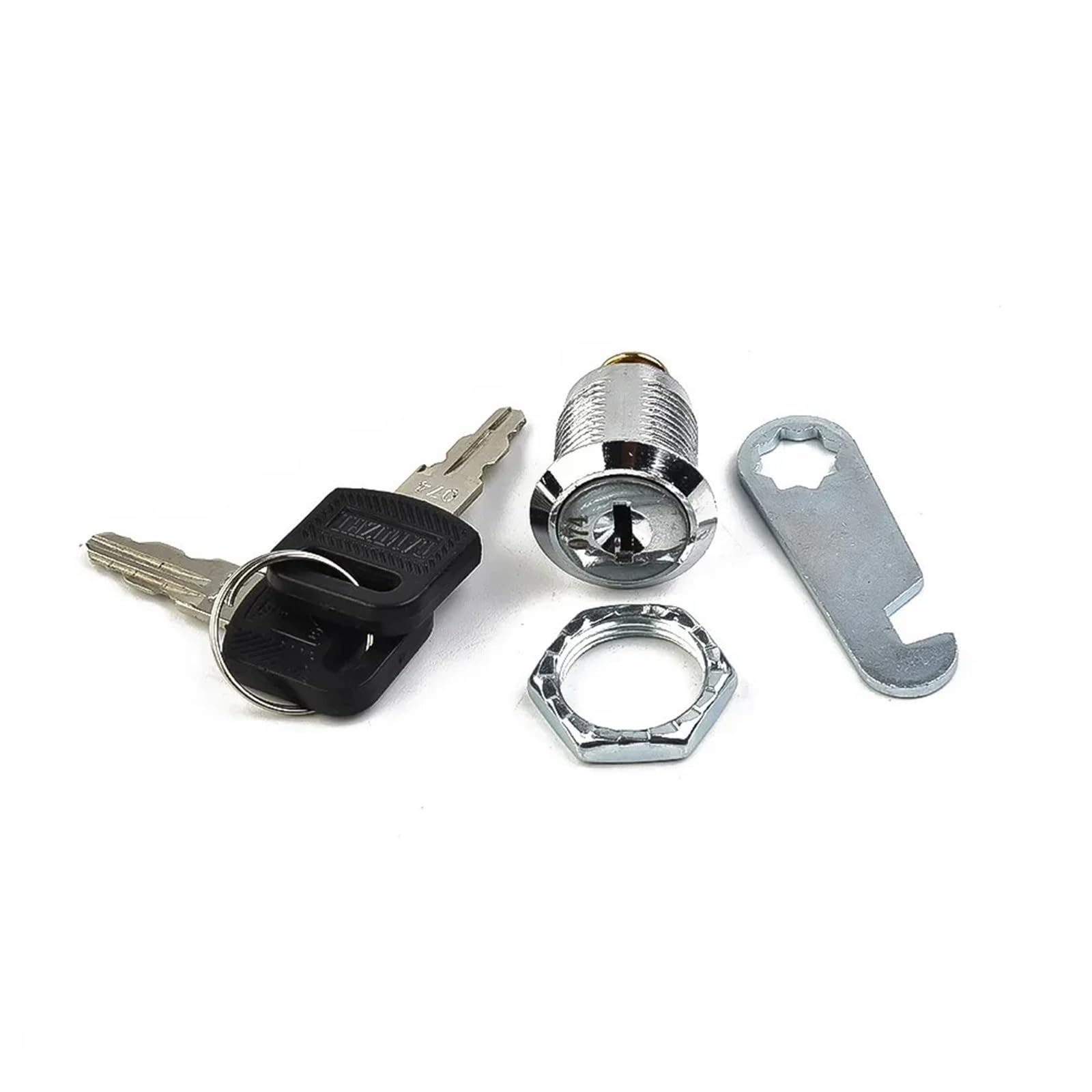 Cerradura de seguridad para armario, cajón, correo, buzón, armario, 2 llaves, 1 unidad (B-16 mm universal)