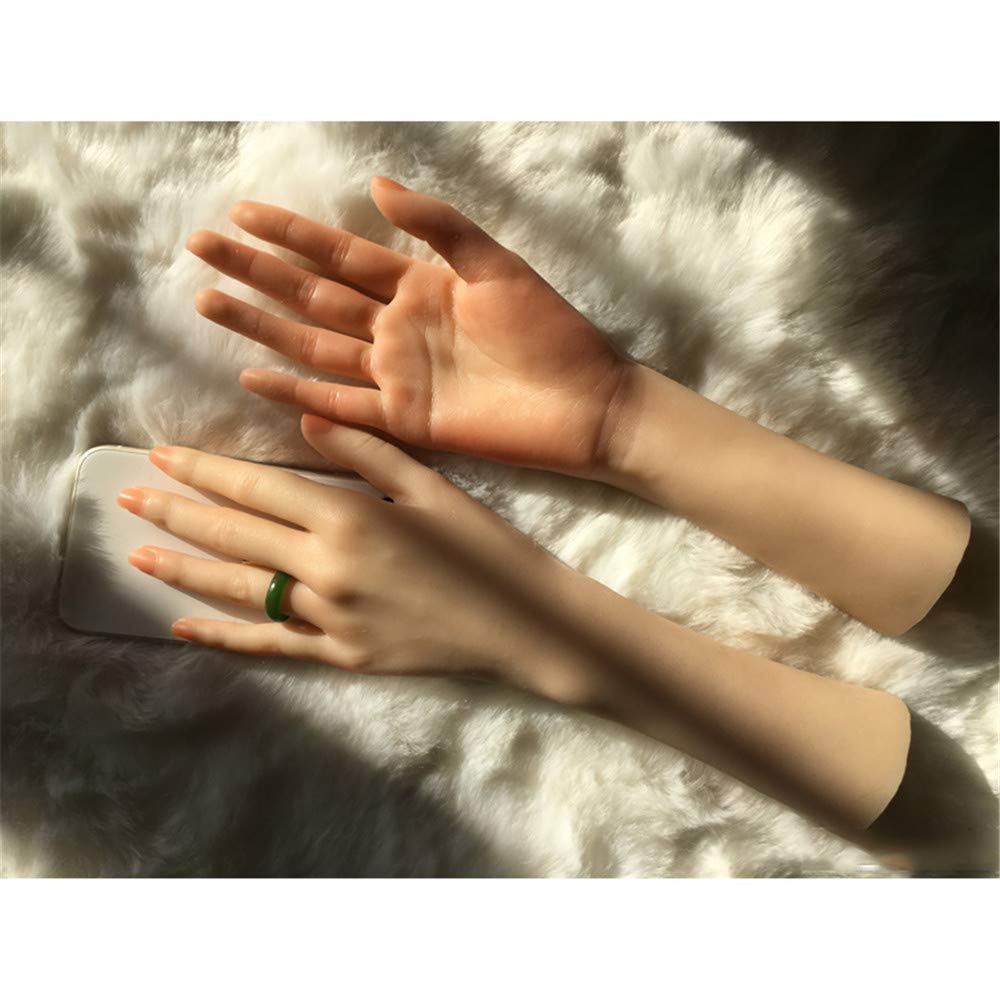 Manichino flessibile in silicone per nail art, per esporre anelli, bracciali e guanti, design realistico in morbido silicone, ideale per artisti e stilisti