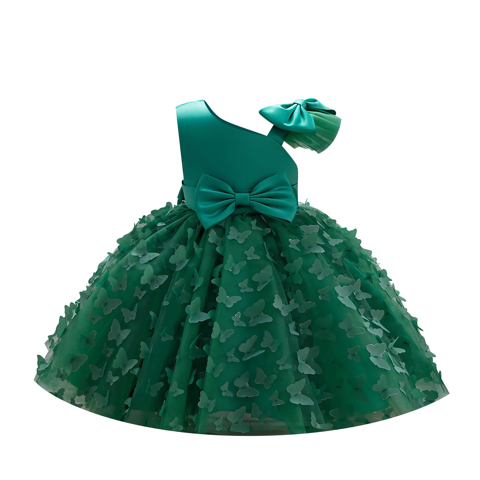 Toddler Butterfly Dress Baby Girls 3D Butterfly Tulle Birthday Dress Princess Formal Party Pageant Tutu Dress