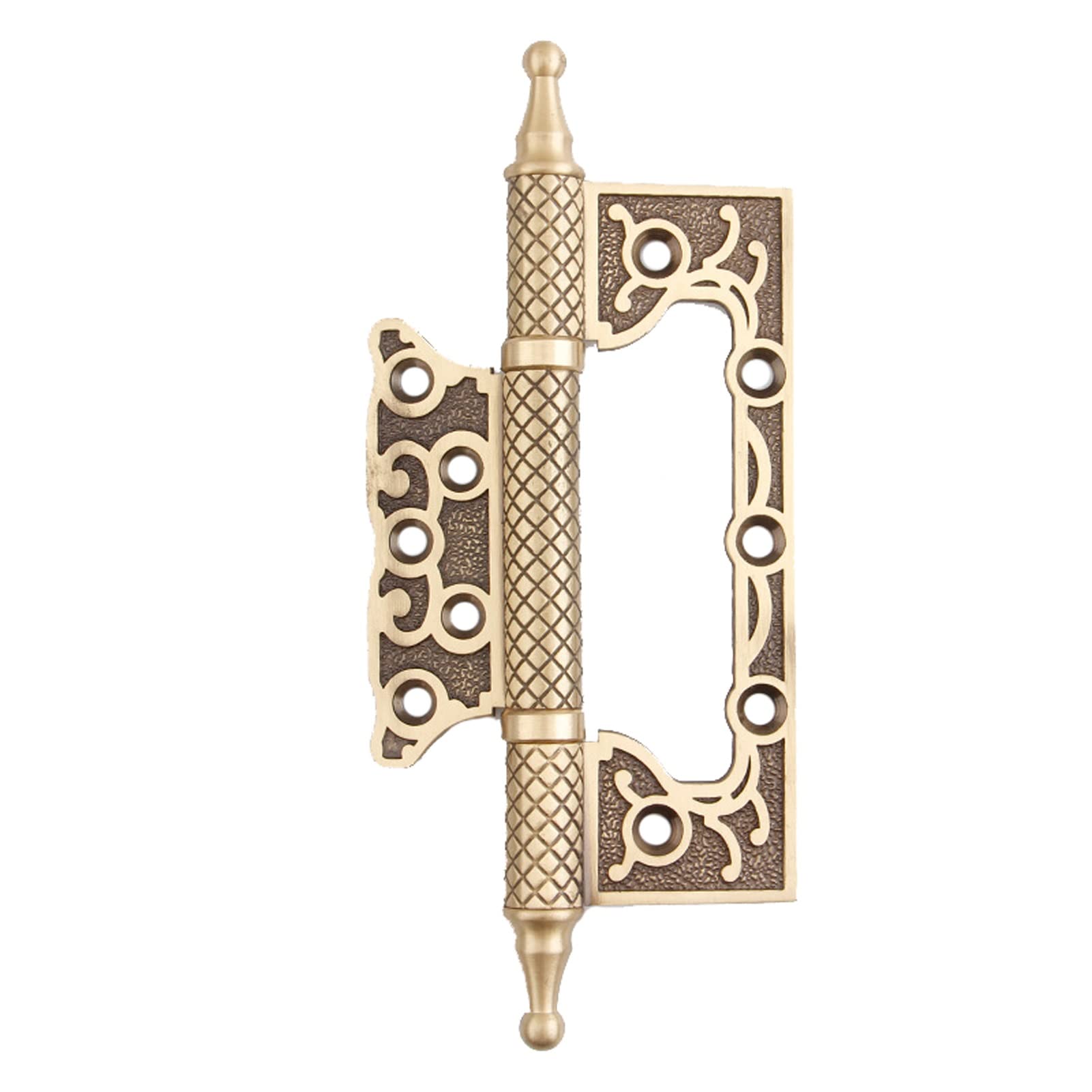 European-Style Antique All-Copper Hinge Door, Indoor Solid Wood Silent Bearing(5INCH)