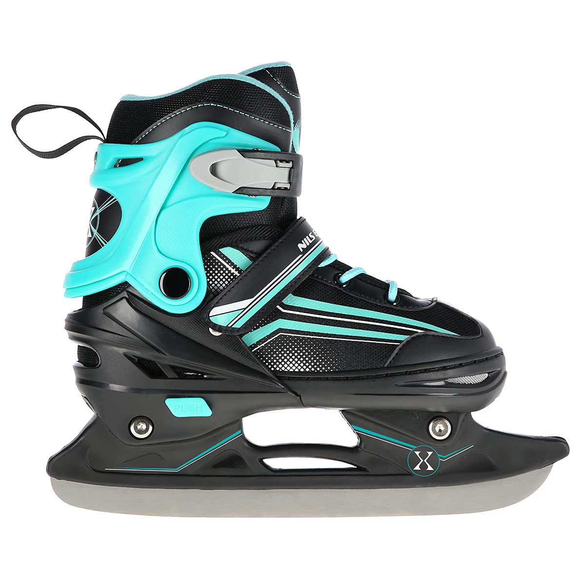 2-in-1 inlineskates/schaatsen Nils Extreme Lucky zwart/oranje ABEC7 maat 34-38 verstelbaar