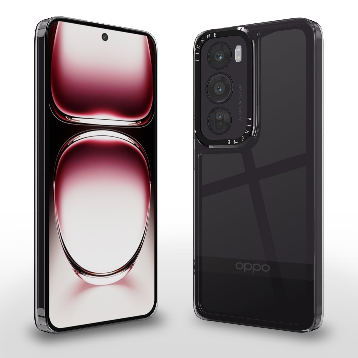 Pikkme PC + TPU Transparent Soft Case | Flexible Shockproof Back Cover | Hybrid Crystal Clear Transparent Case for Oppo Reno 12 Pro 5G (Transparent) (B0D97LBXYZ) Amazon Price History, Amazon Price Tracker