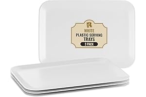 R-kay White Plastic Serving Trays: Party Essentials for Any Occasion