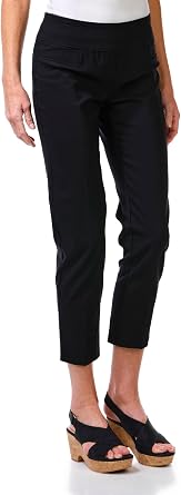 Zac & Rachel Womens Pull-On Ankle Length Pants Made with Millennium Fabric