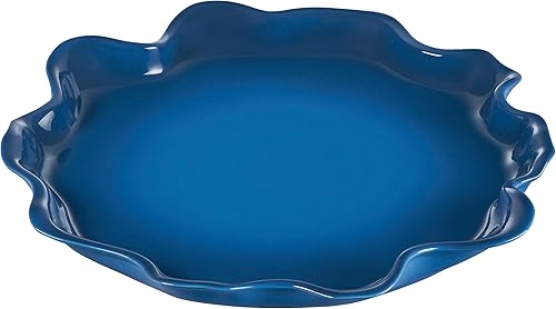 Le Creuset Stoneware Iris Collection - Plato para servir, 14 pulgadas, Marsella