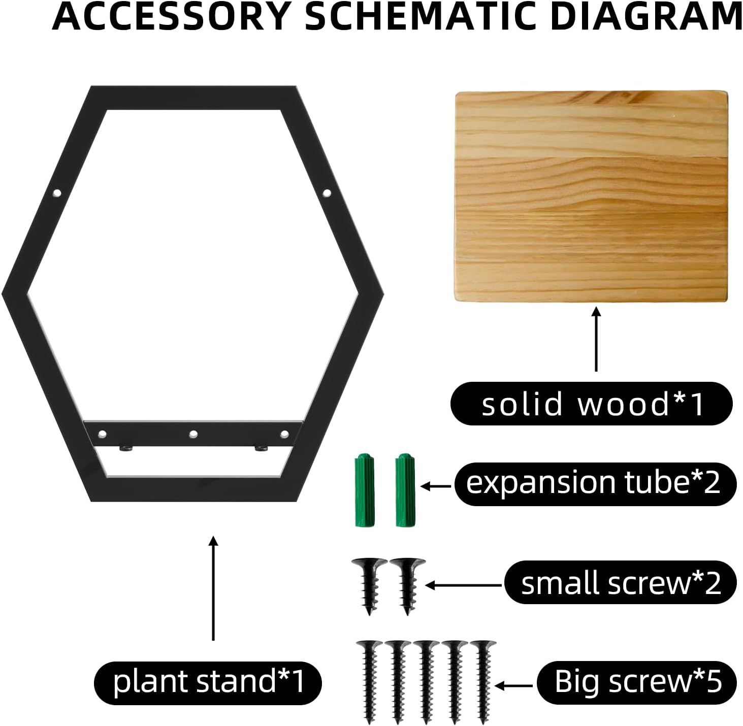 3 Pack Solid Wood & Heavy Duty Metal Wall Plant Stands,9 inch Natural Wood Shelf, Boho Arch Hanging Planter for Indoor 25 LB Load for Plants, Flowers, Herbs Black