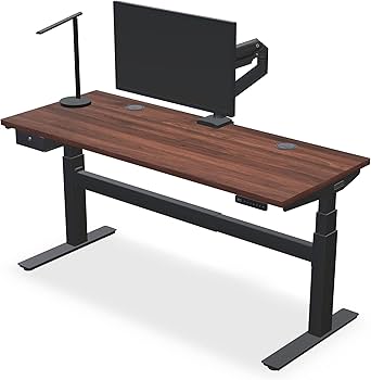 デスク Amazon.com: UPLIFTDESK Walnut Laminate (42 x 24 inch) Standing