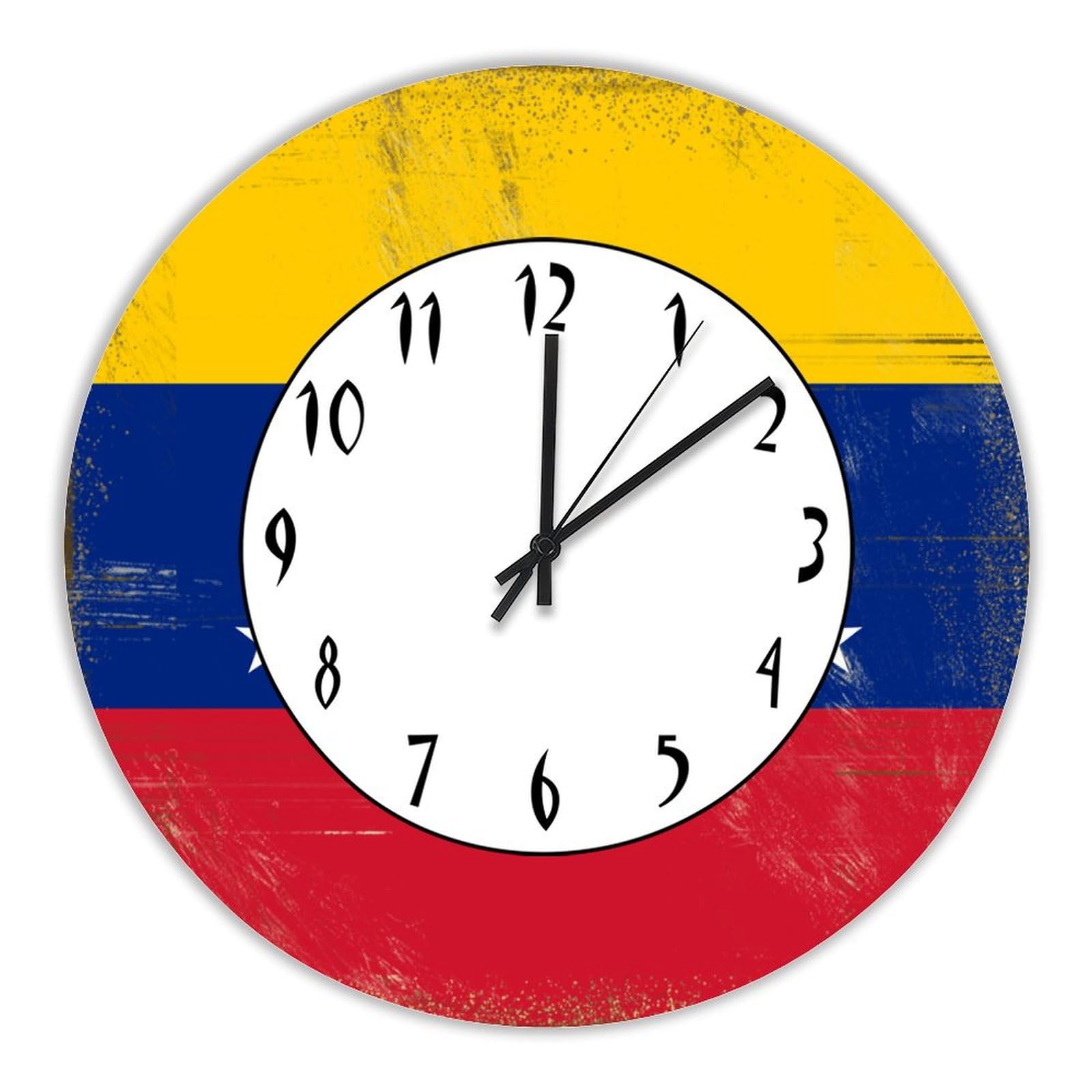 Horloge murale Venezuela : le cadeau déco en bois parfait et original