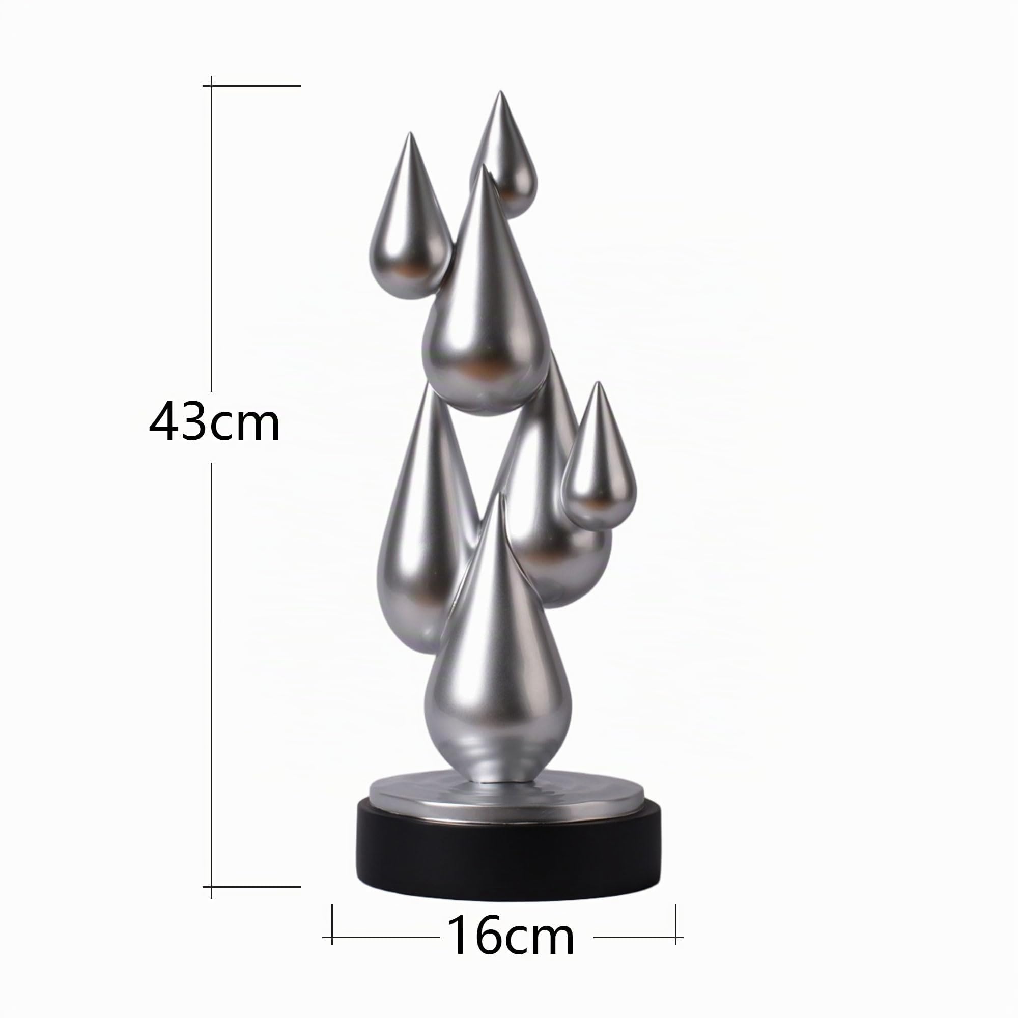 Moderna Scultura Decorazione Astratto Figurina Regalo Soprammobili Arte Statuetta Casa Ornamento Statua Resina 44cm