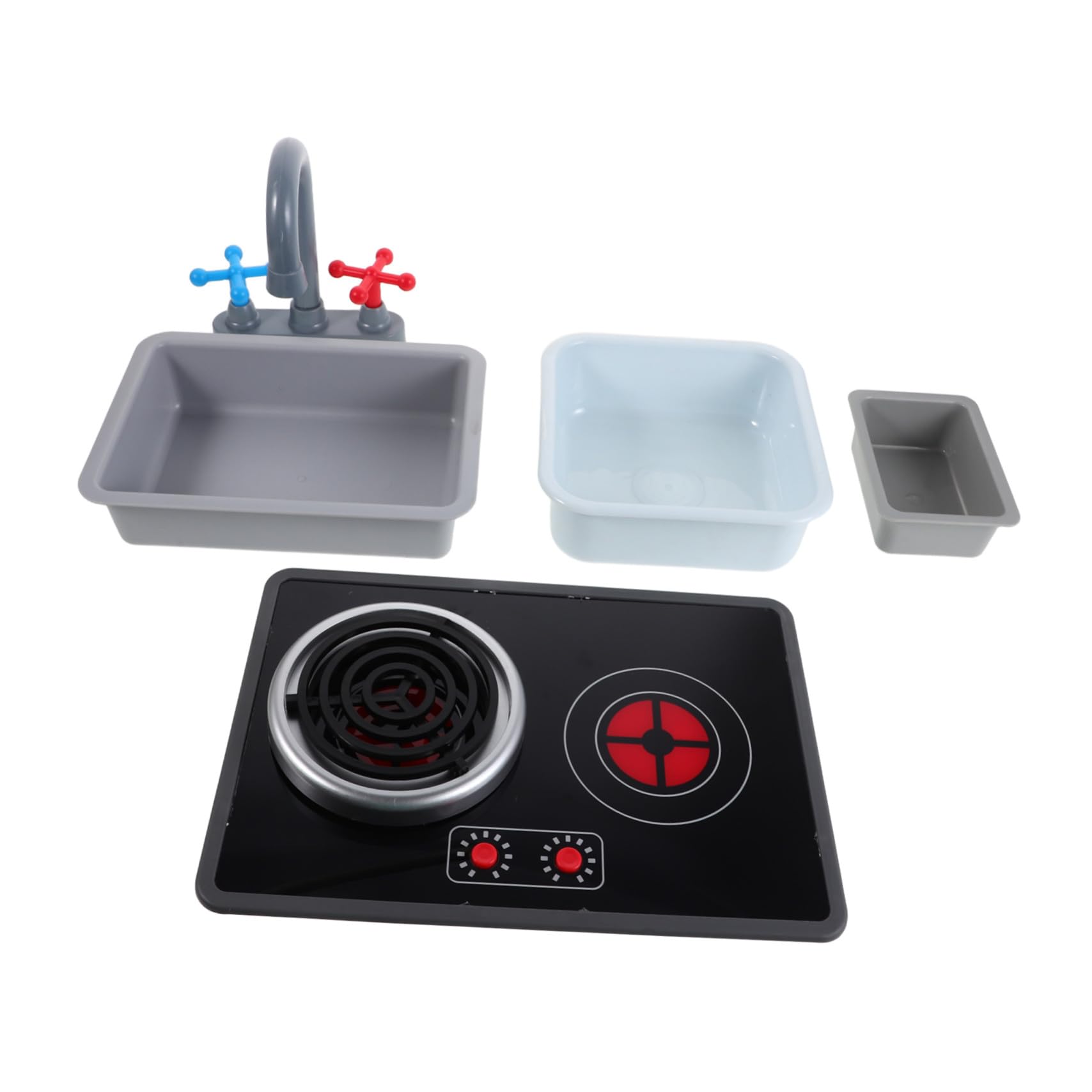 Toyvian 6 Giocattoli Per Giocare a Un Mini Cucina Per Fingere Accessori Plastica
