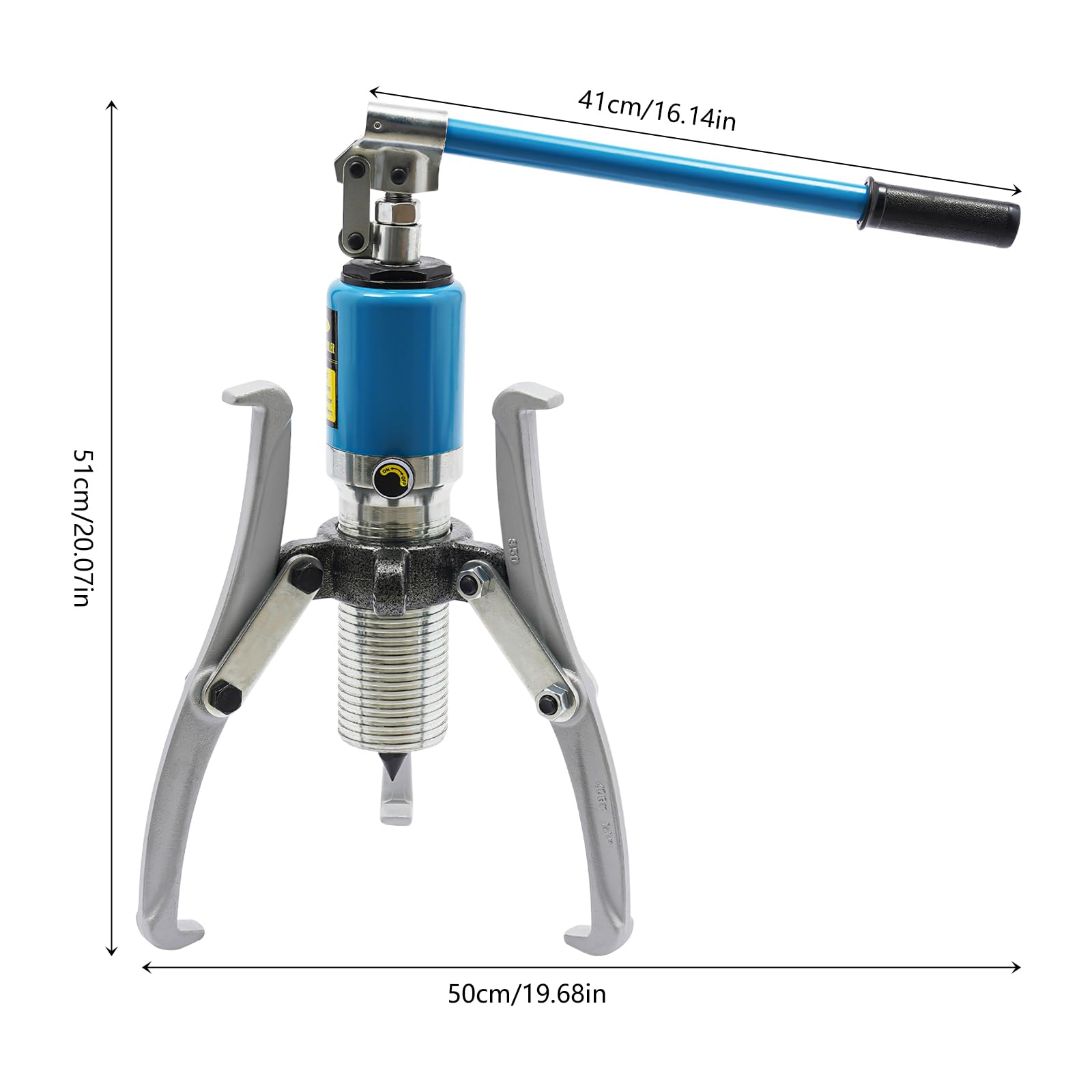 TUQI 20T Hydraulic Gear Puller Set Wheel Bearing Puller Kit 2 or 3 Jaws Pulling Separator for Wheel Hubs Rotors Car Axles Pulleys Brake Drums