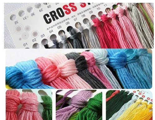 Hut of cross stitch embroidery kit winter (japan