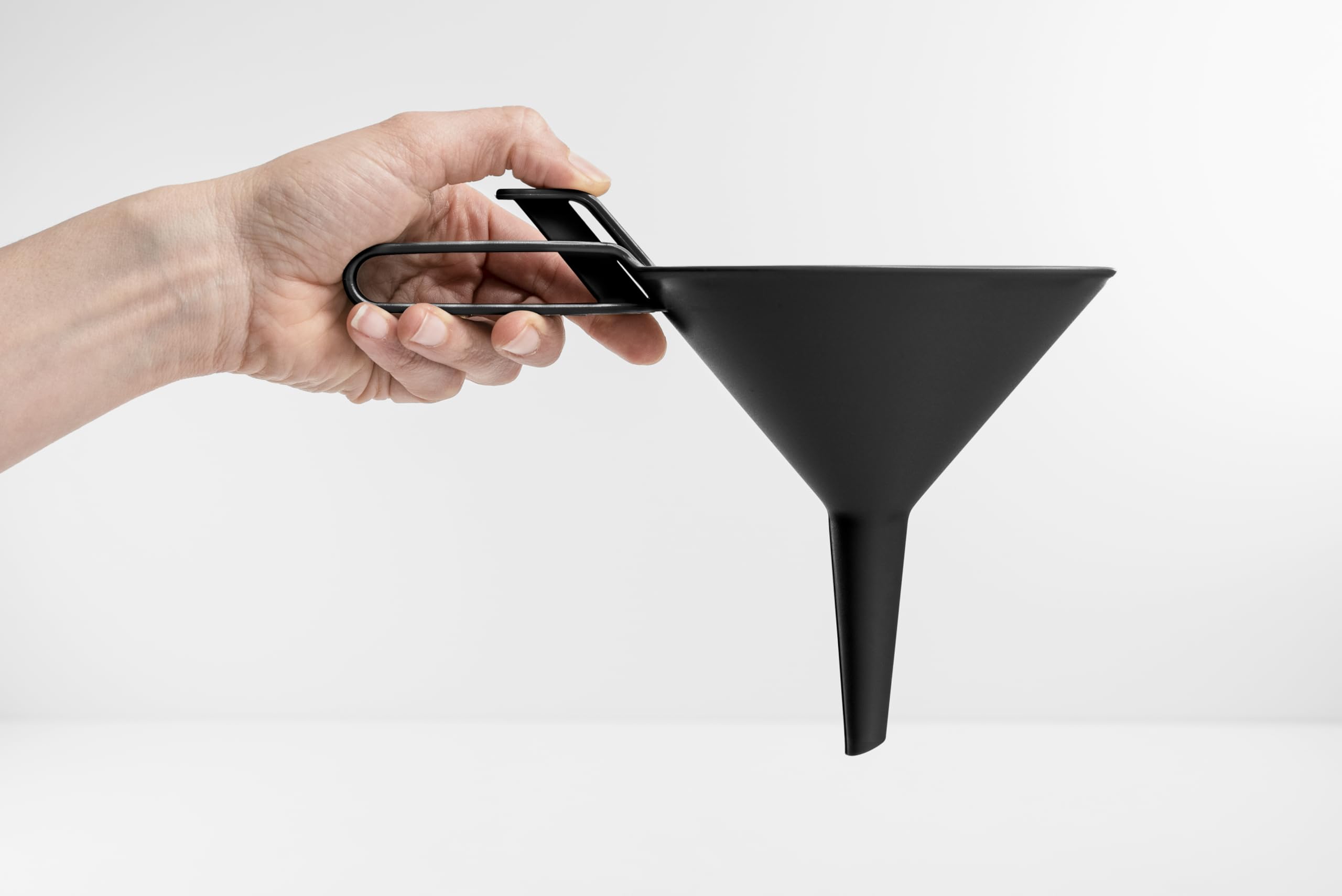 Blim Plus - Imbuto Dosatore Dolina Carbon Black con Tappo Ermetico - Travaso Decorazione Precisa - Made in Italy