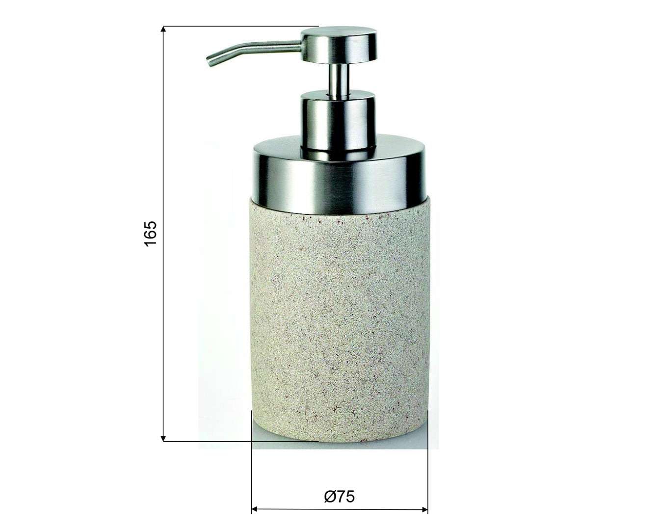Ridder Stone 22010511 Dosatore per Sapone Colore: Ecru