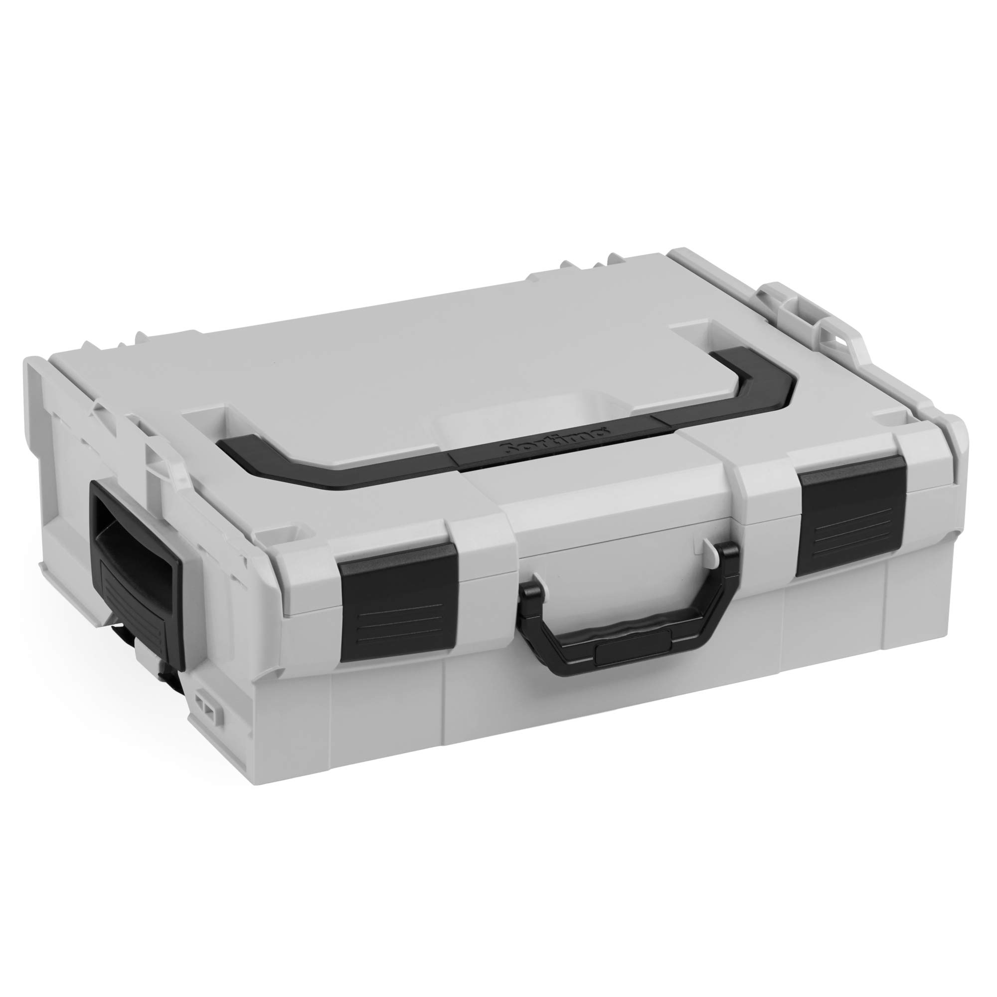 Bosch Sortimo L-BOXX 136 - Caja de herramientas vacía, color gris, apilable y resistente, sistema de clic, configurable individualmente, compatible con las instalaciones del vehículo